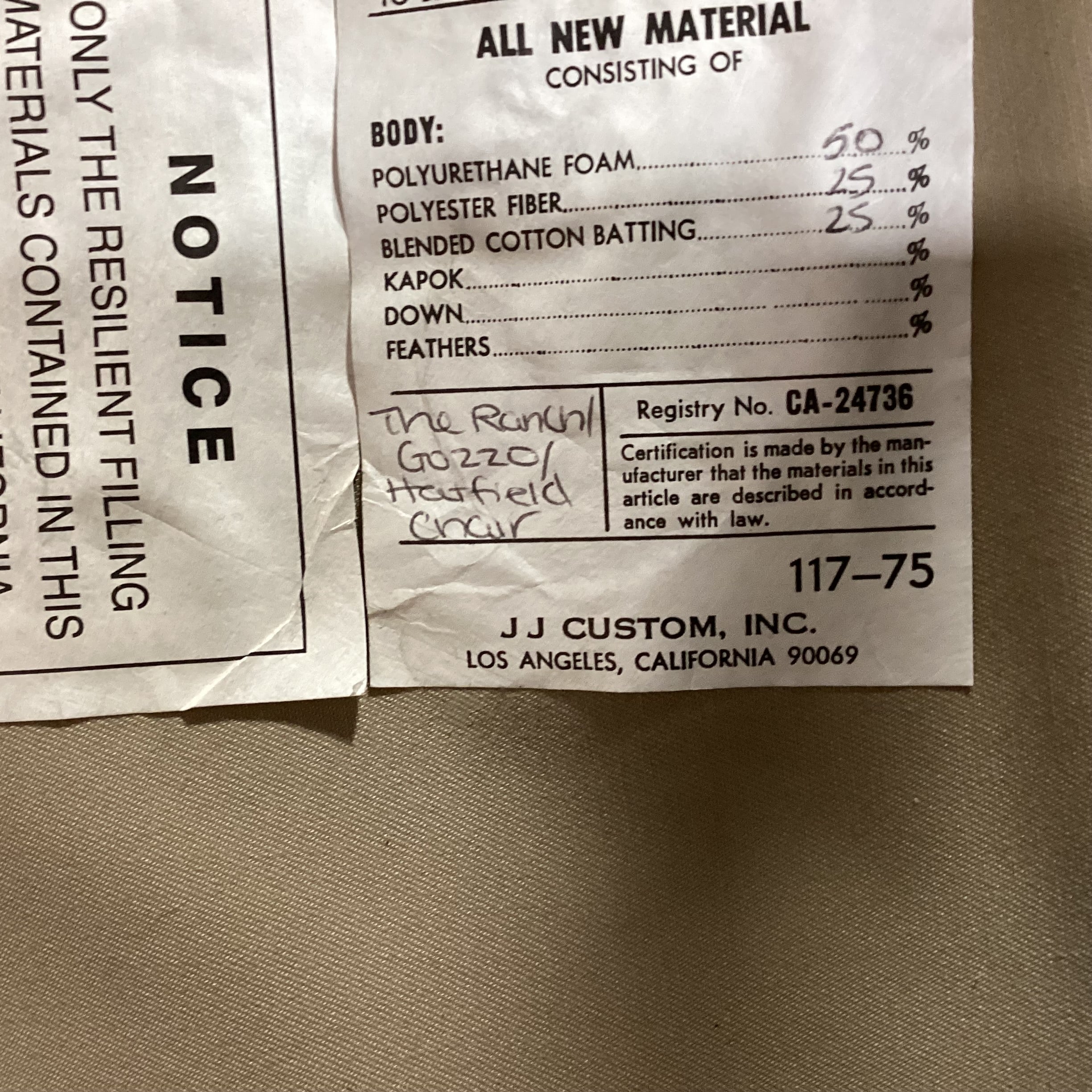 JJ Custom Sage Woven Chenille Tufted Chair 32"x 32"x 32"