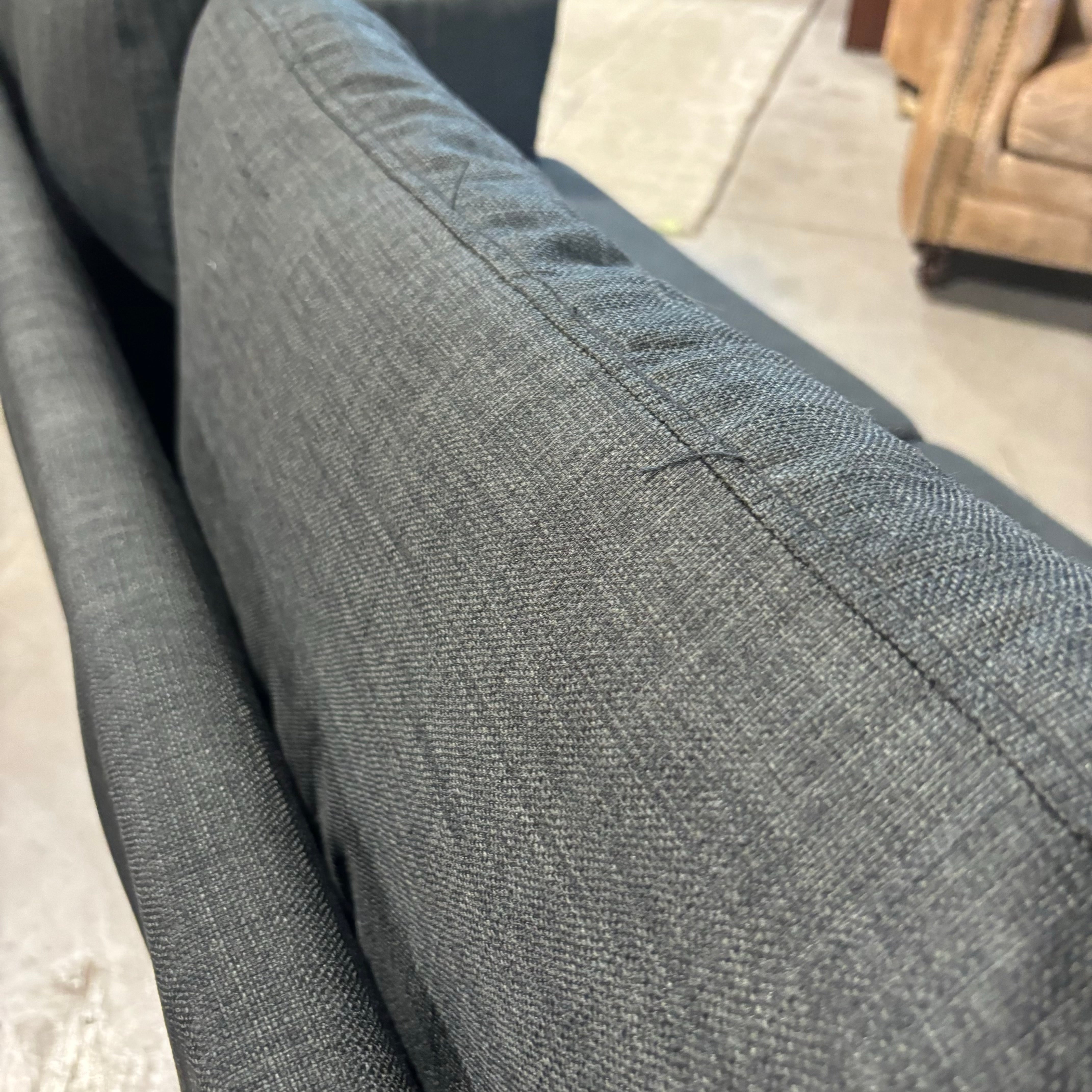 Charcoal Grey Woven Sofa 74"x 31"x 30"