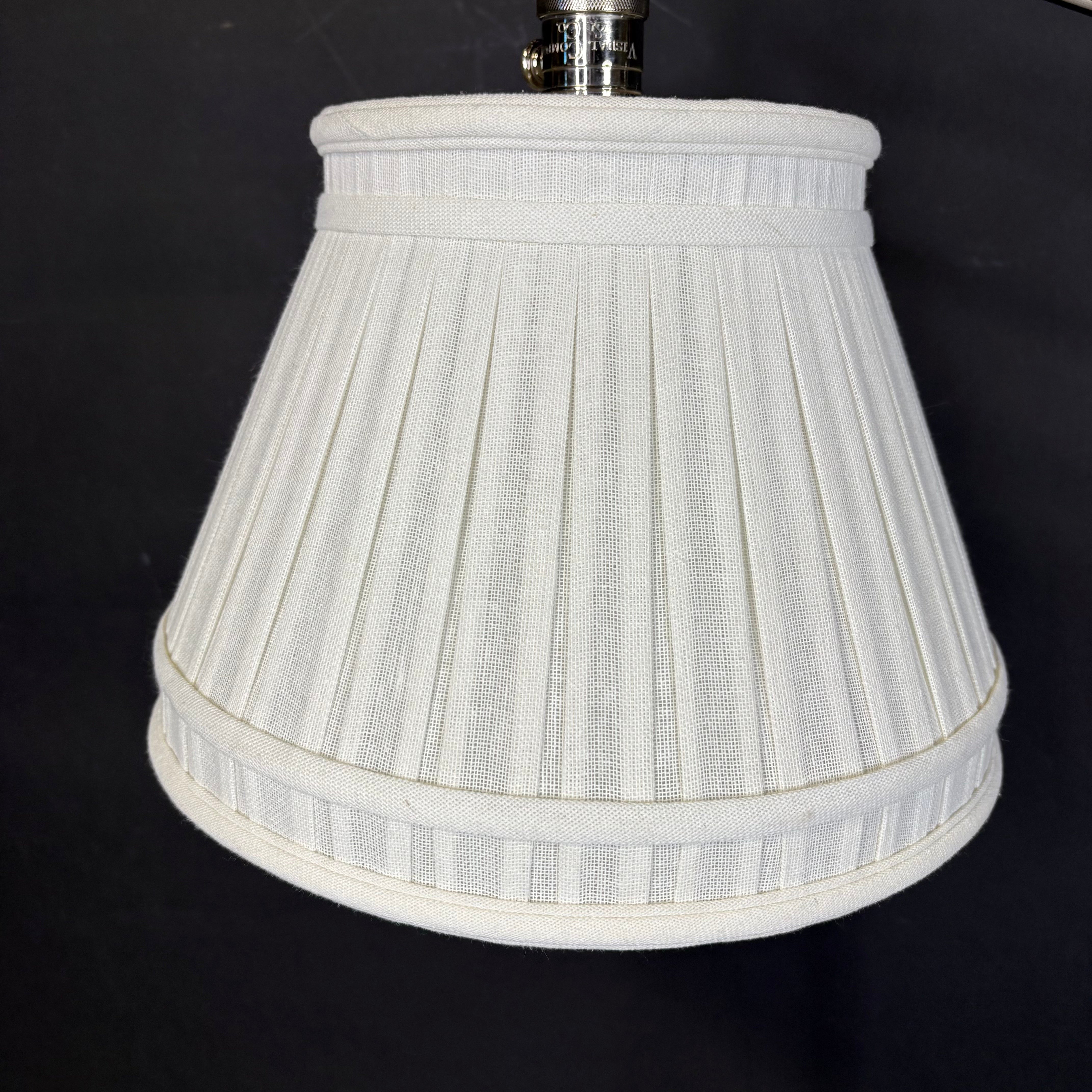 Visual Comfort Pimlico Polished Nickel Height Adjustable Articulating with Shade Floor Lamp