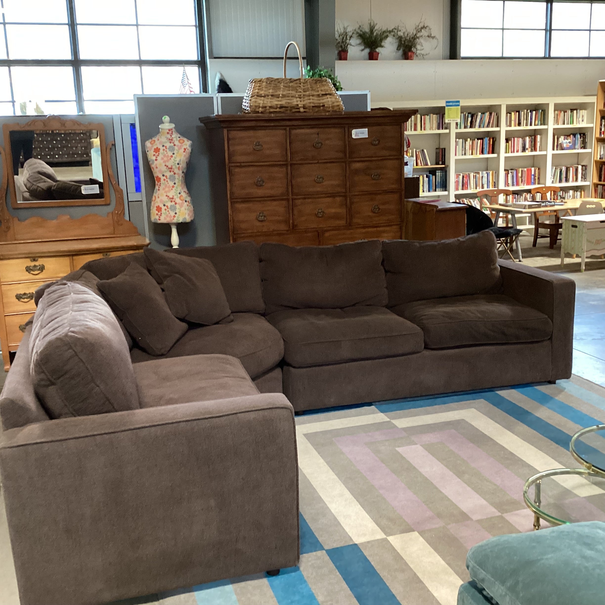 Room & Board Eggplant 3 Piece Sectional 84"x 105"x 36"x 30"