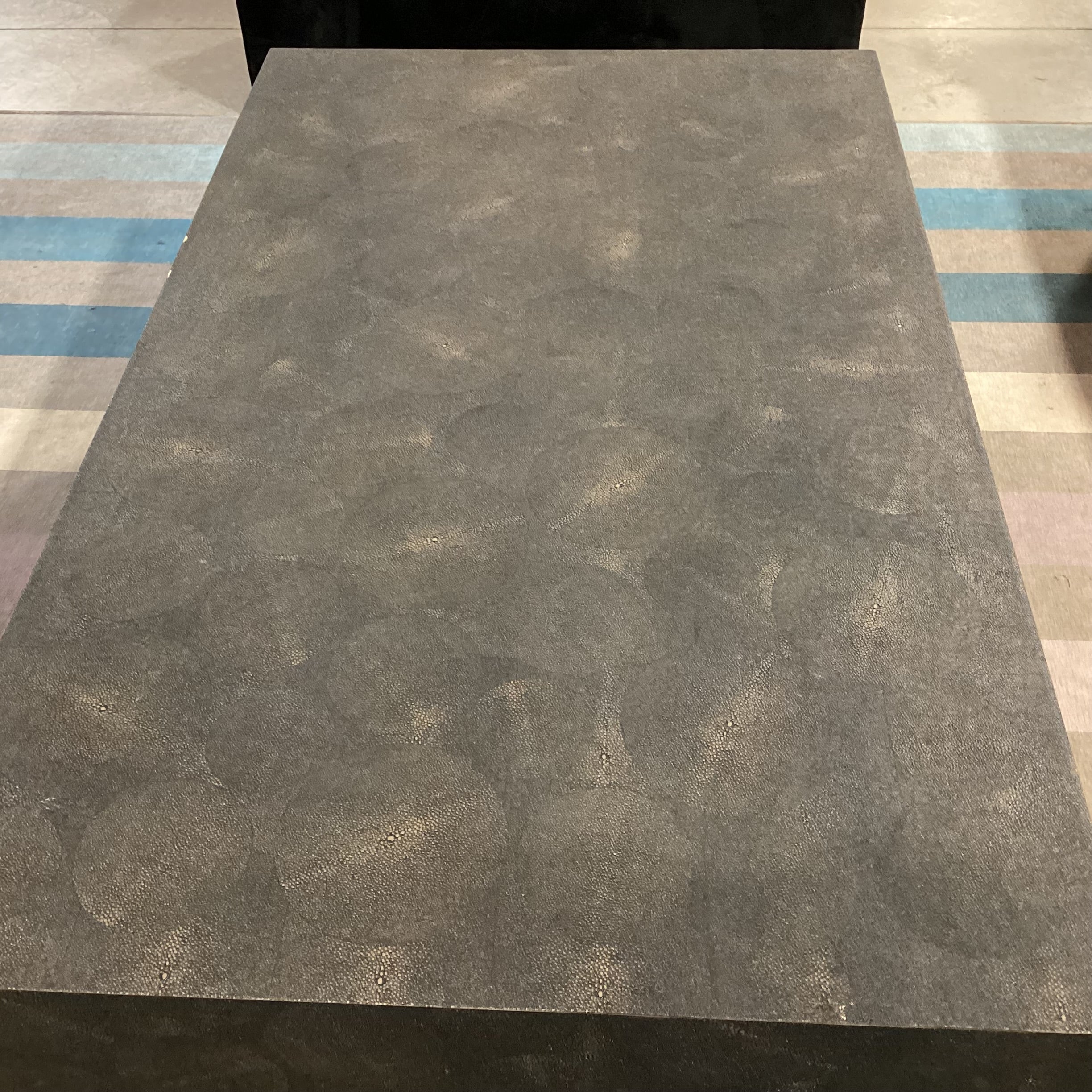 Made Goods Faux Shagreen Coffee Table 50"x 30"x 16"
