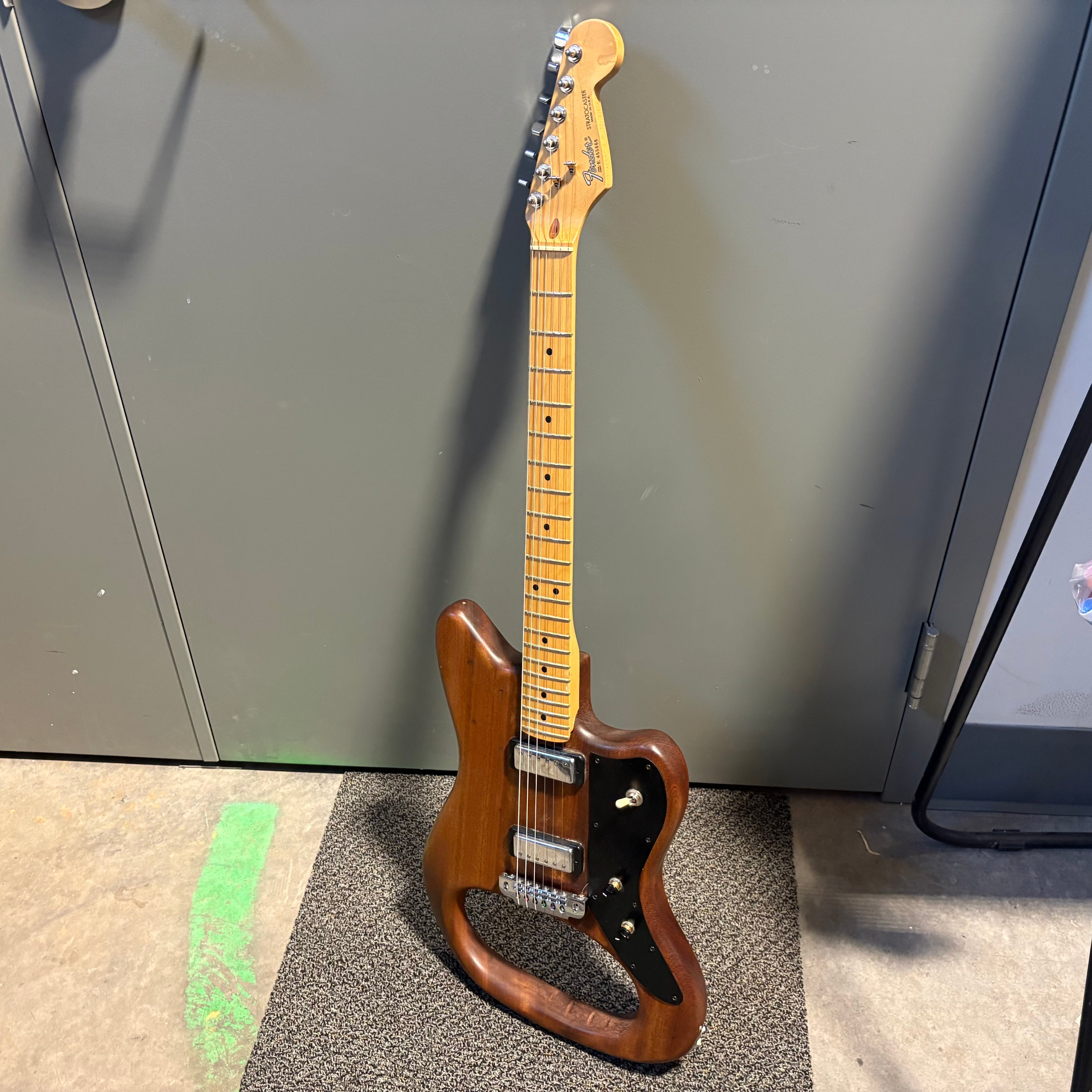 Stratocaster USA/Tele Jazz Brown, Double Humbucker Electric Guitar (Read Details)
