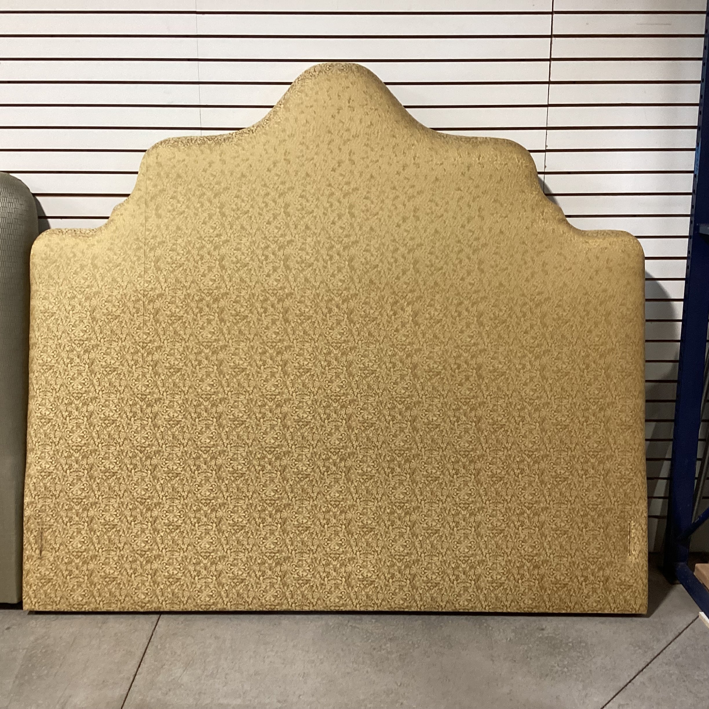 KING Metallic Gold on Gold Raised Scroll Floral Design Custom Headboard 83"x 73"