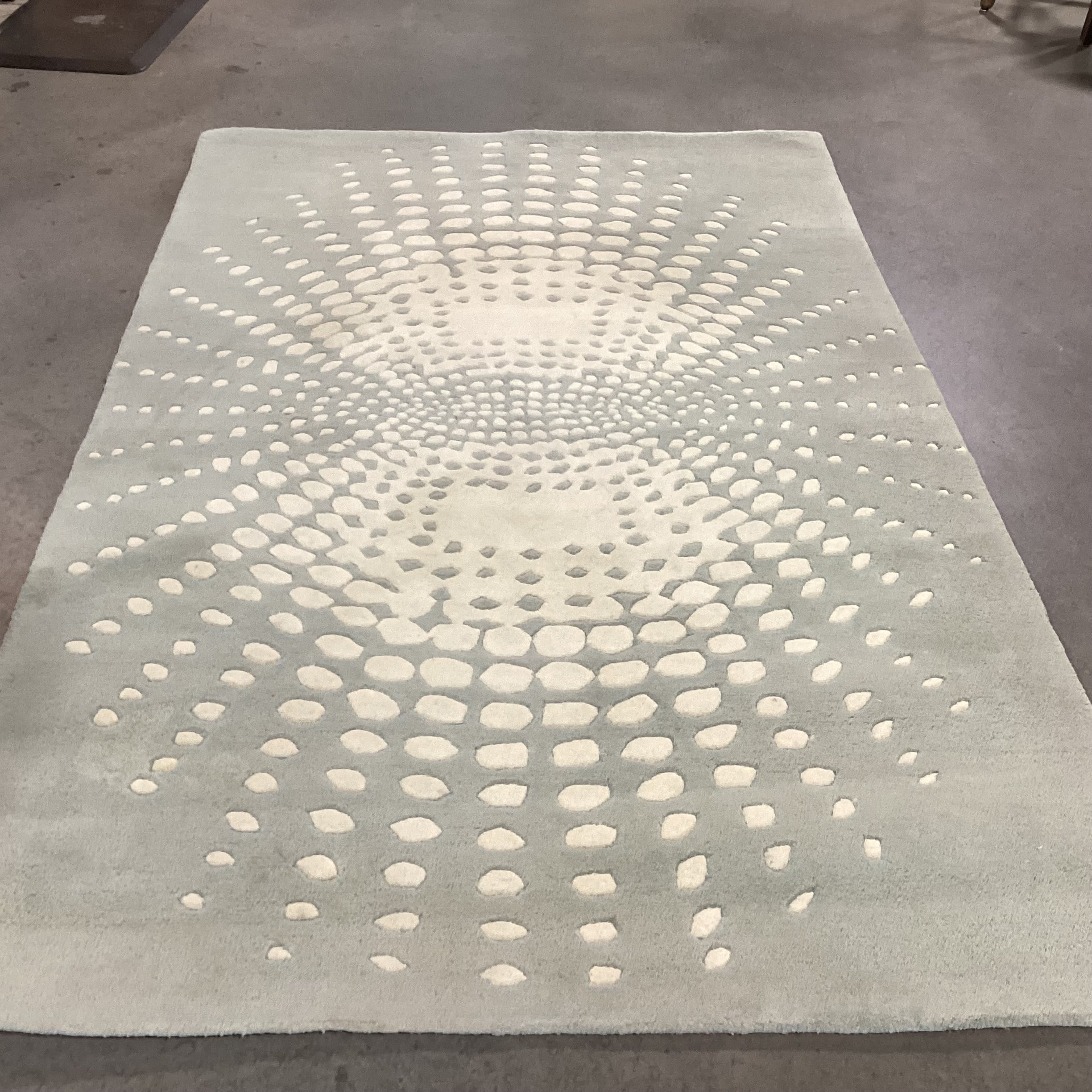 Safavieh Soho Blue Ivory Wool Rug 5'x 8'