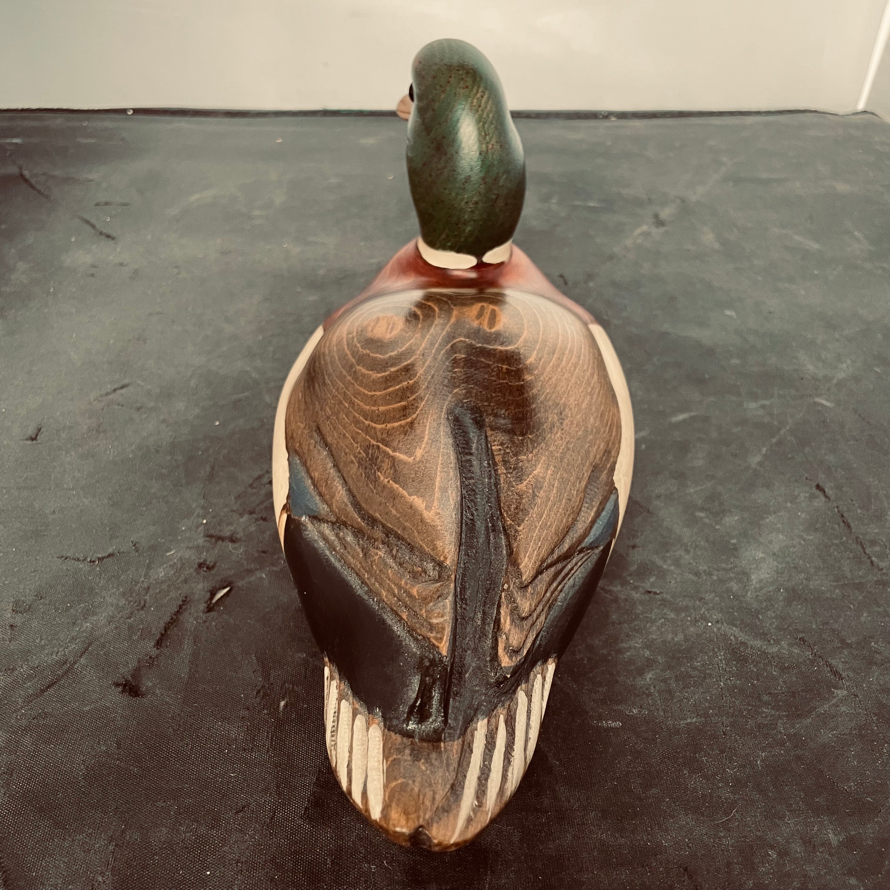 12" Big Sky Carvers Hand Carved Wood Duck Decoy Signed by Michelle Svedik