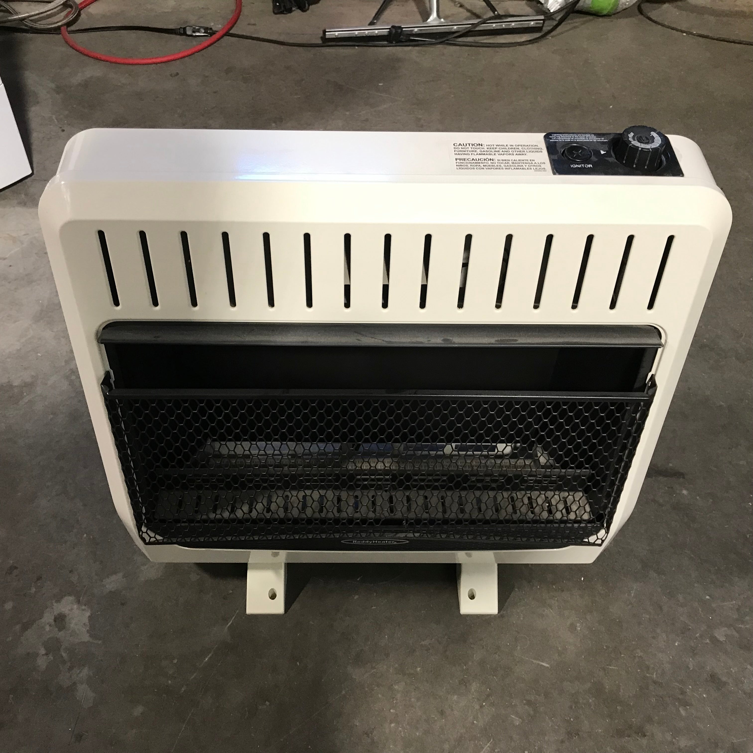 Ready Heater White Gas Heater 25"x 8"x 26"