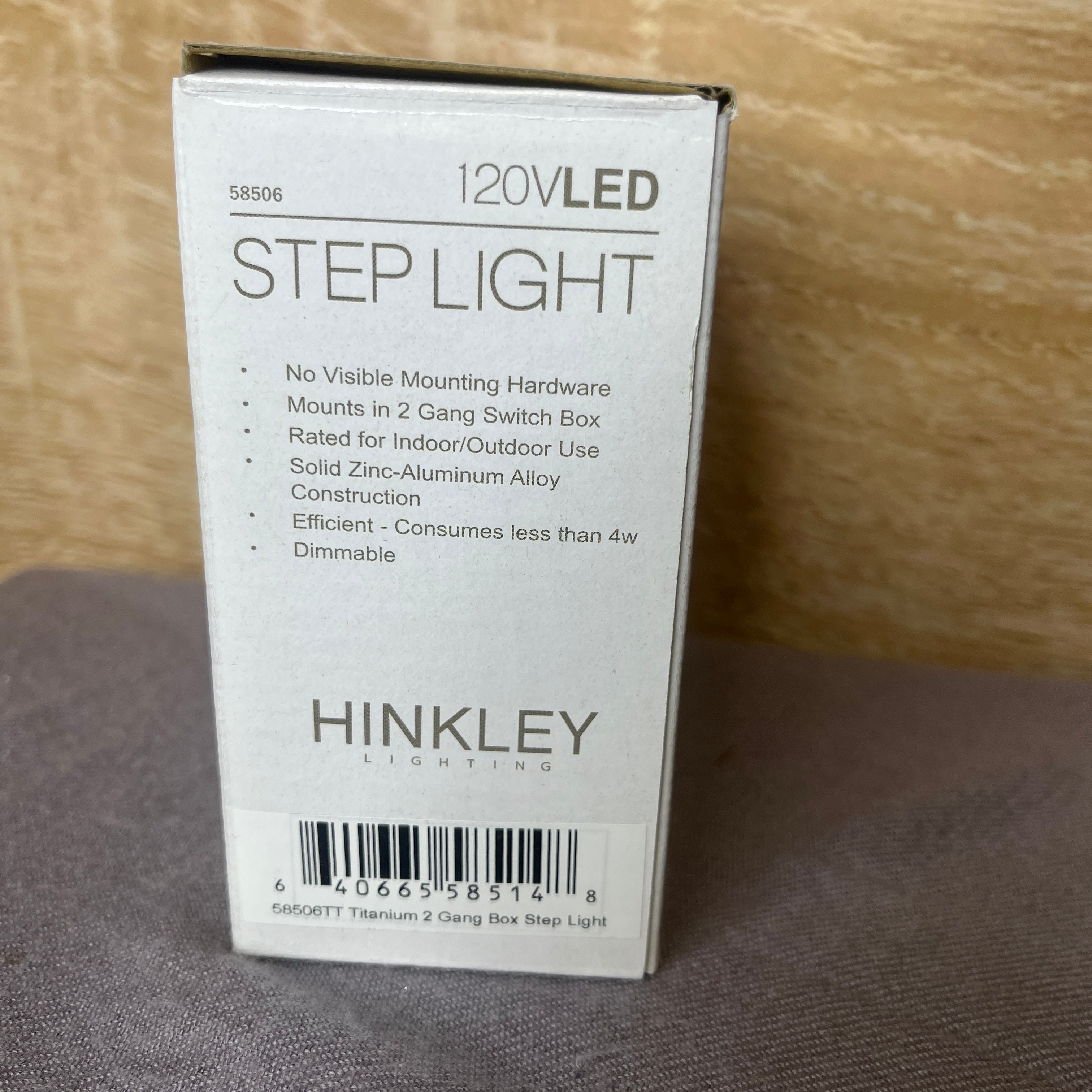 Hinkley Luna 1-Light LED Titanium Step Light 4.5"x 4.5"