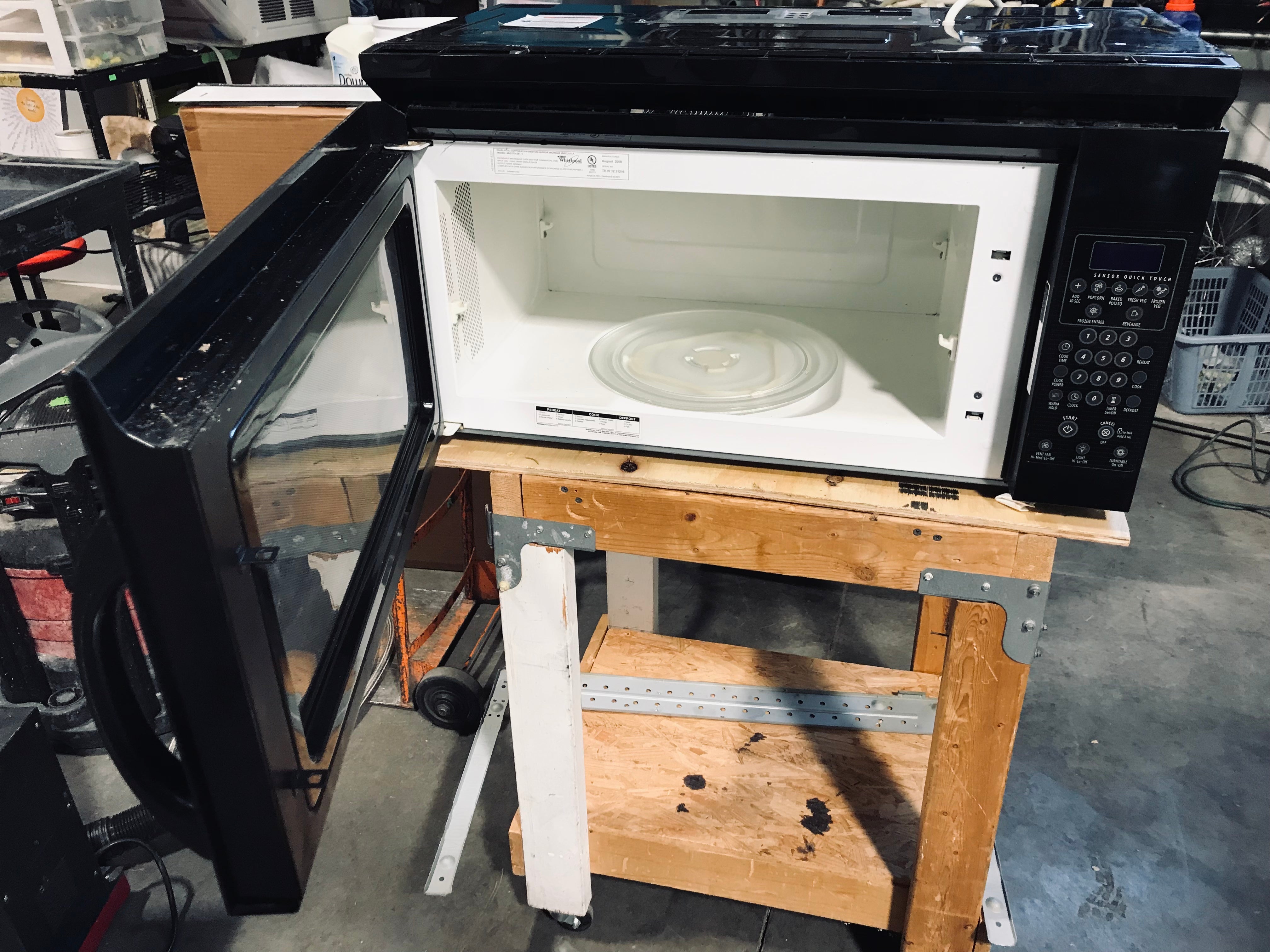 Whirlpool Black Over-The-Range Microwave 30"x 16"x 17"