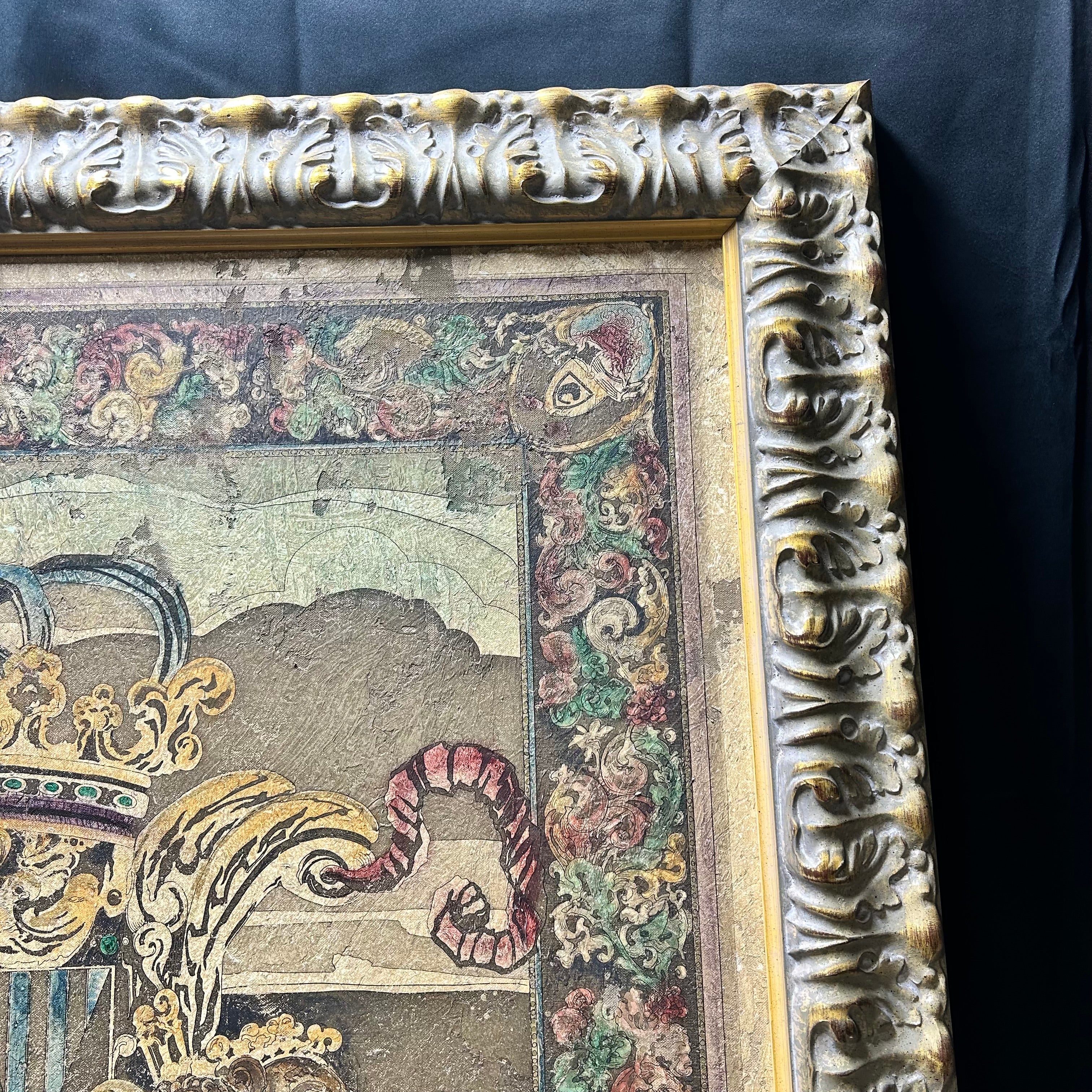 Jardine Signed & Nubered 46/295 Large Buckingham Crest 44"x 54"
