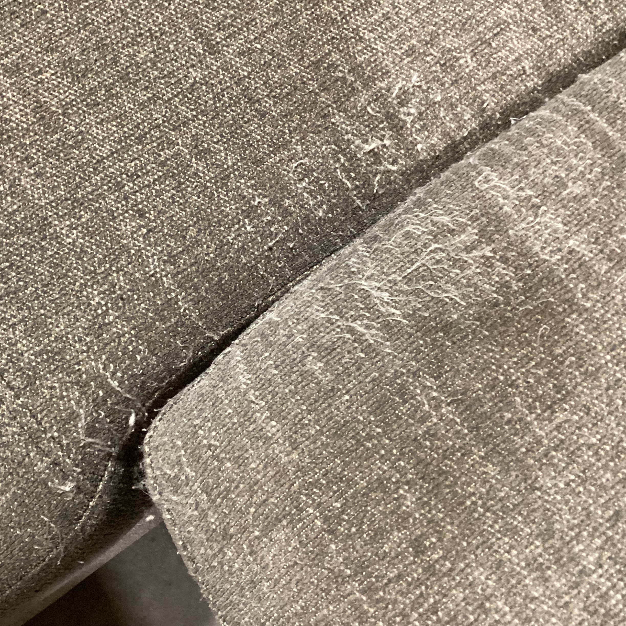 Fine Home Limited Grey Woven 2 End Chaise Pullout Middle Popup & Adjustable Headrests 3 Piece Sectional 122"x 69"x 69"x 31"