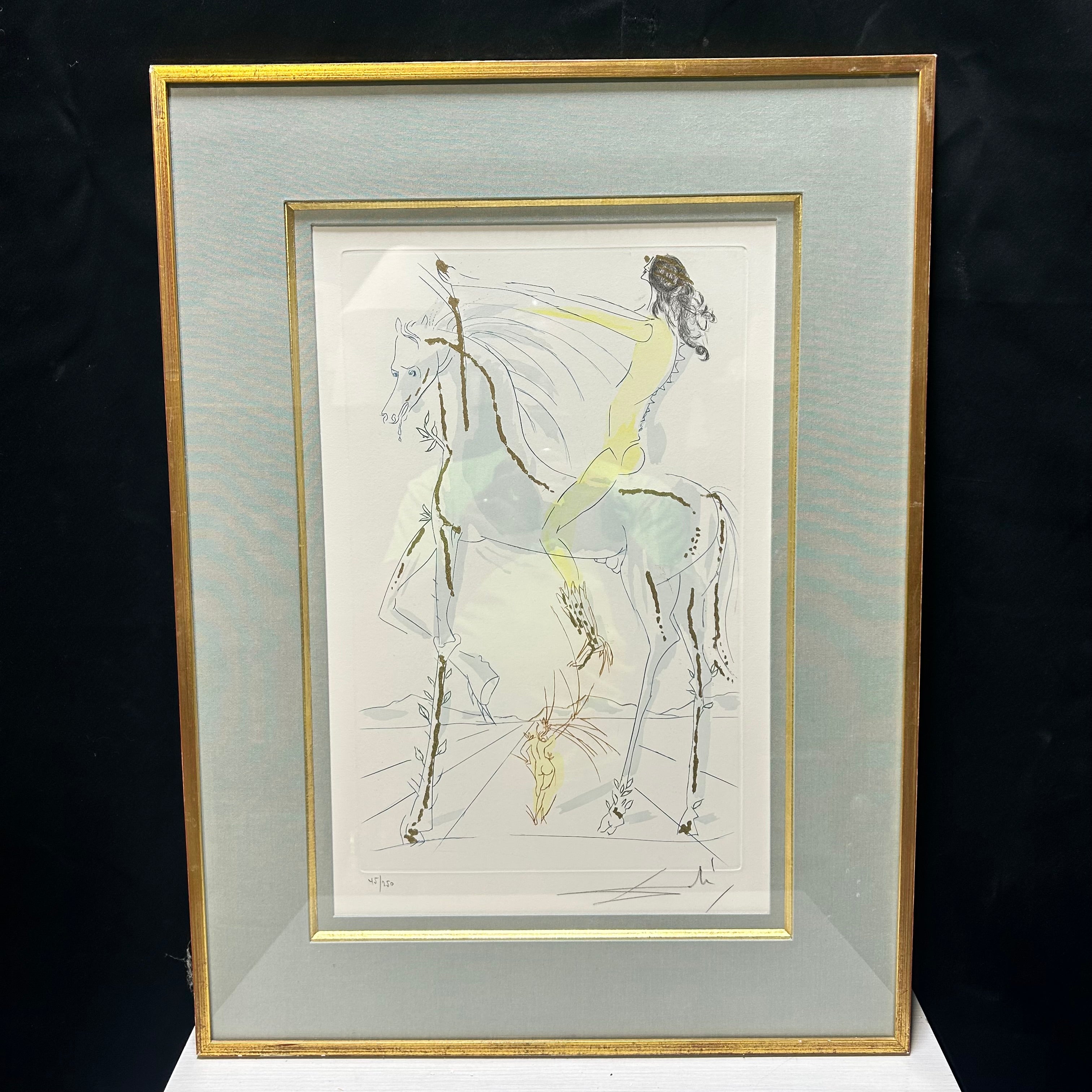 SALVADOR DALI 1971 "THE SONG OF SONGS OF KING SOLOMON" Hand Signed & Numbered 45/250 18.5"x 25"