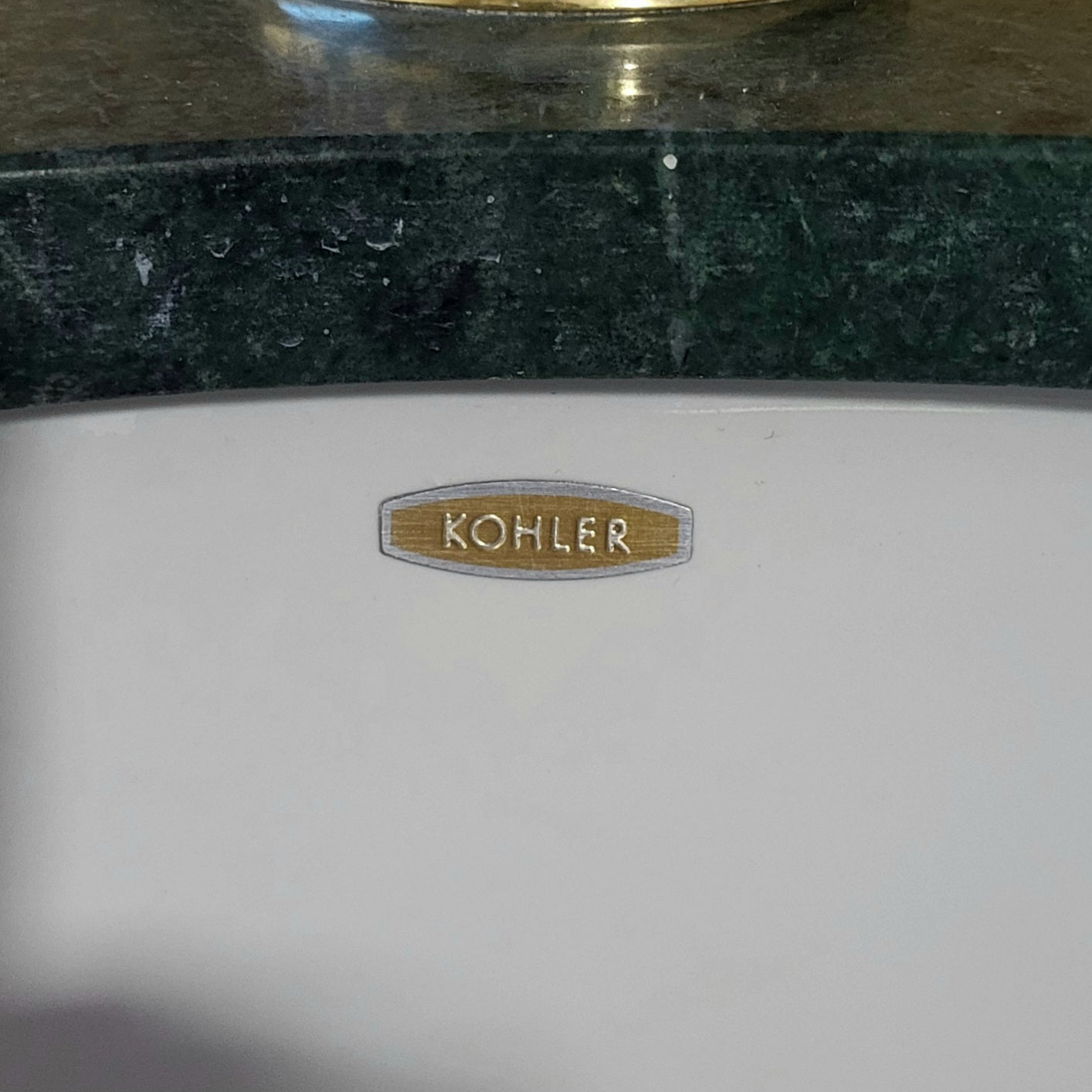 Green Granite Top 3 Drawer 4 Door with Kohler Sinks Double Sink Vanity 71.5"x 26"x 25"