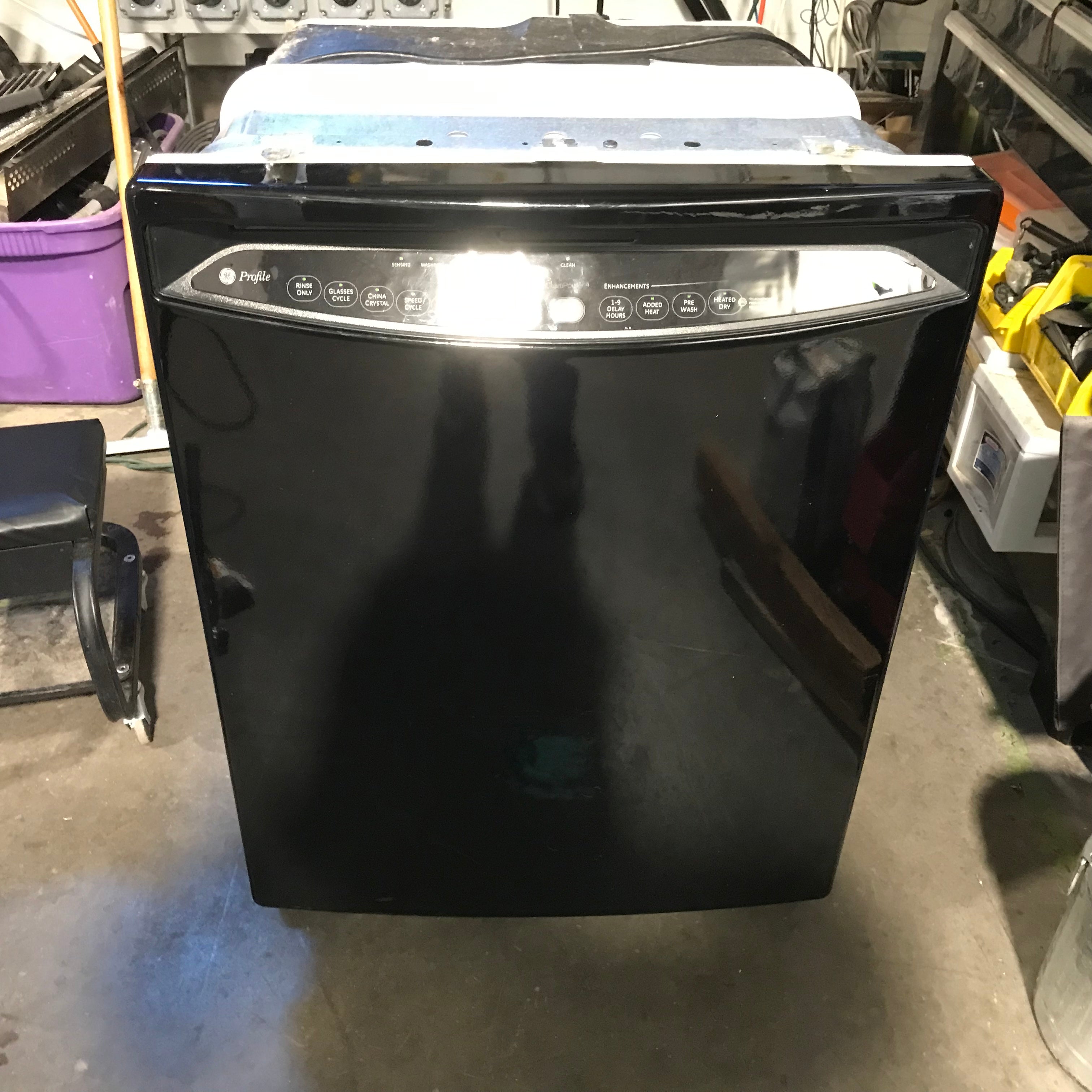 GE Profile Black Dishwasher 24"x 25"x 34.5"
