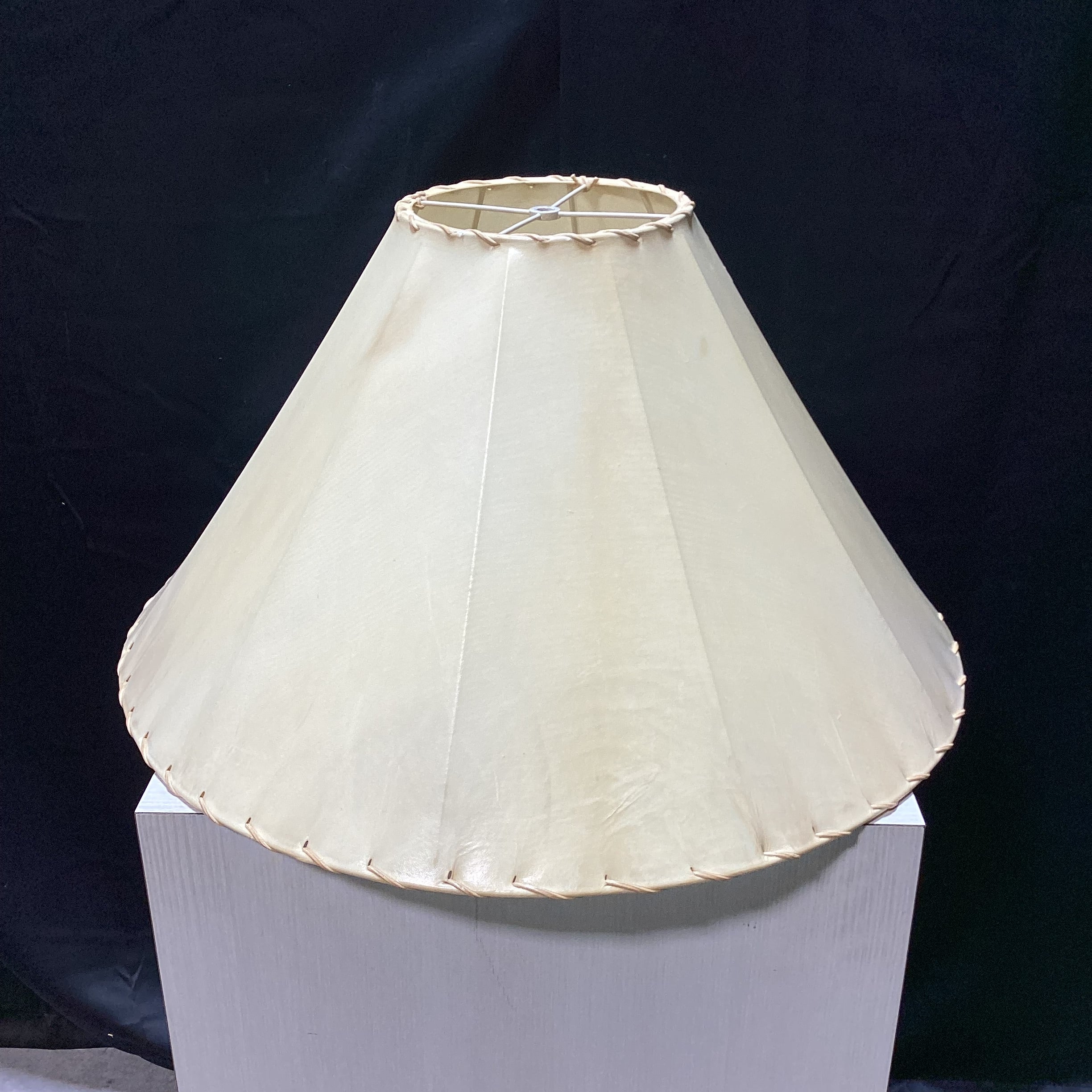 Raw Hide Rustic Lamp Shade (2) 26" x 16.5"