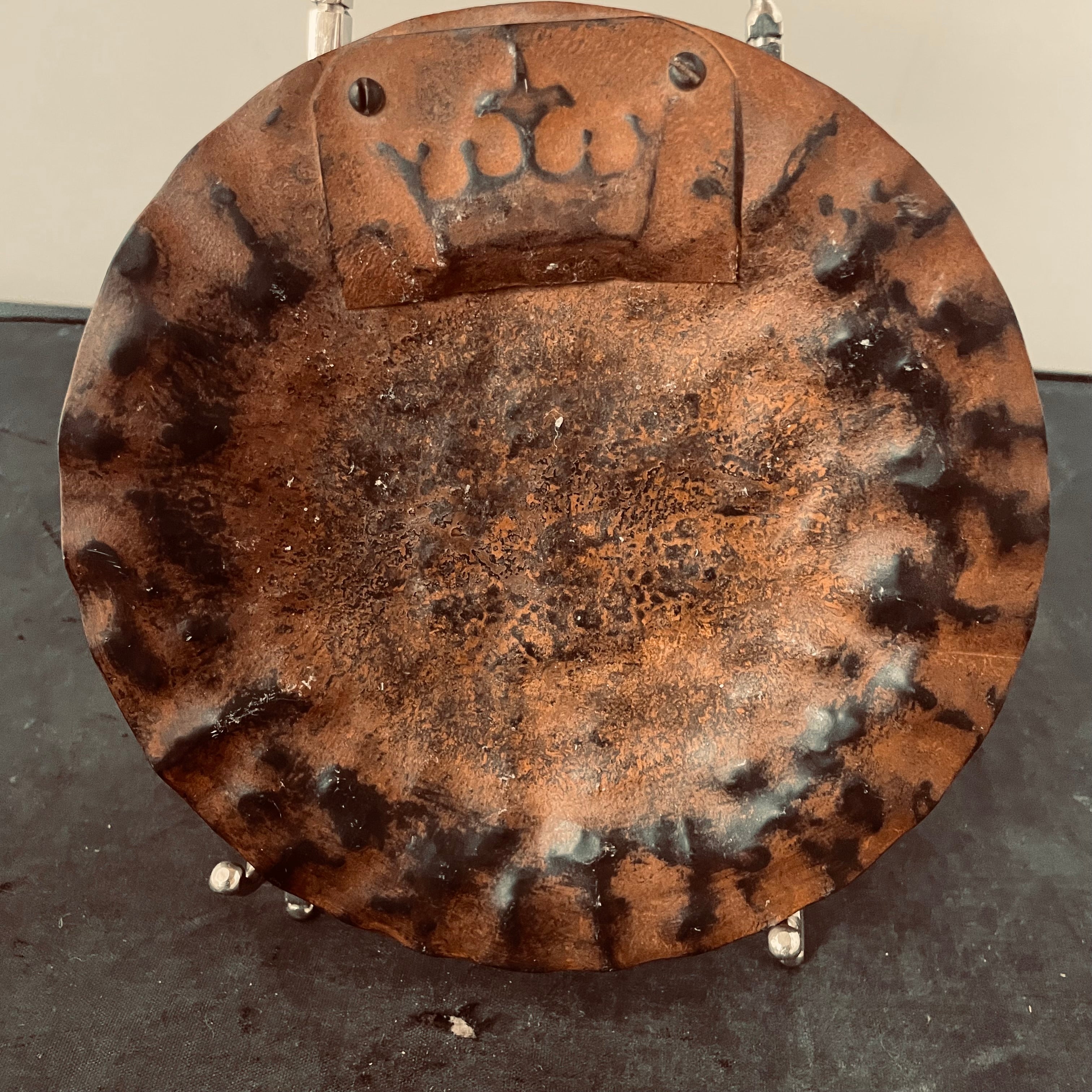 Jan Barboglio Hammered Metal Crown Plate, 7"
