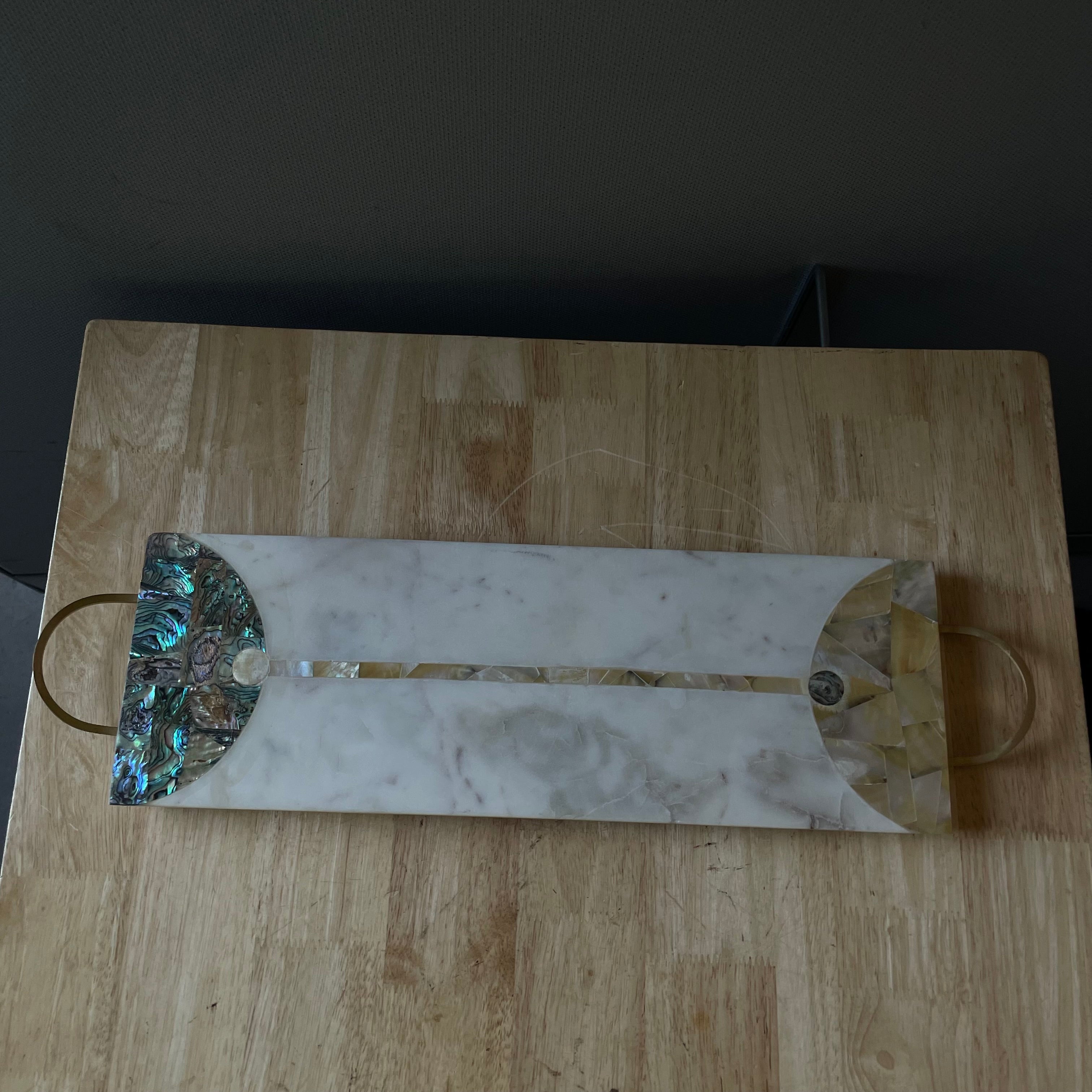 Nina Marble Cheese Board with Brass Handles, by Anthropologie,21"x 6"x .75"
