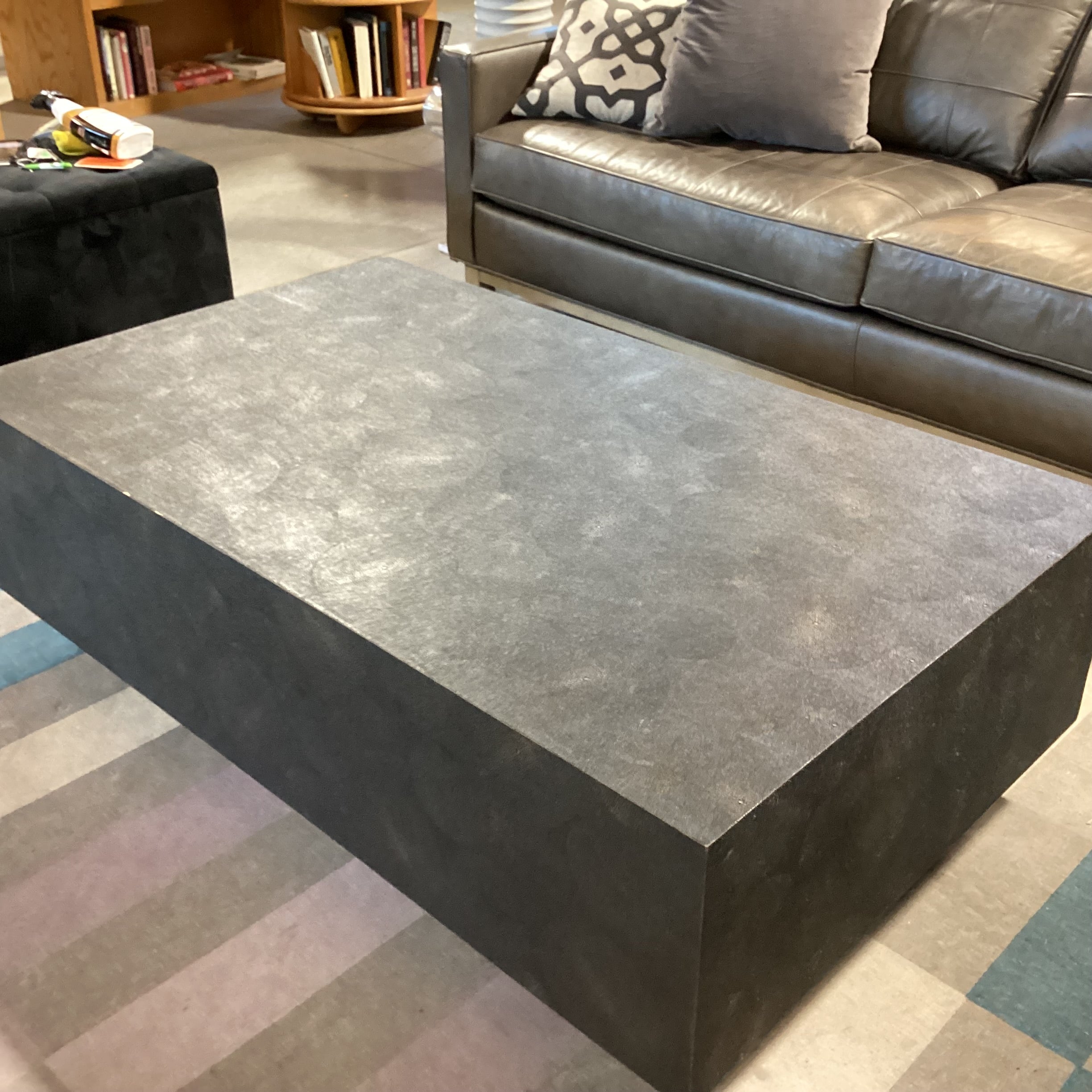 Made Goods Faux Shagreen Coffee Table 50"x 30"x 16"