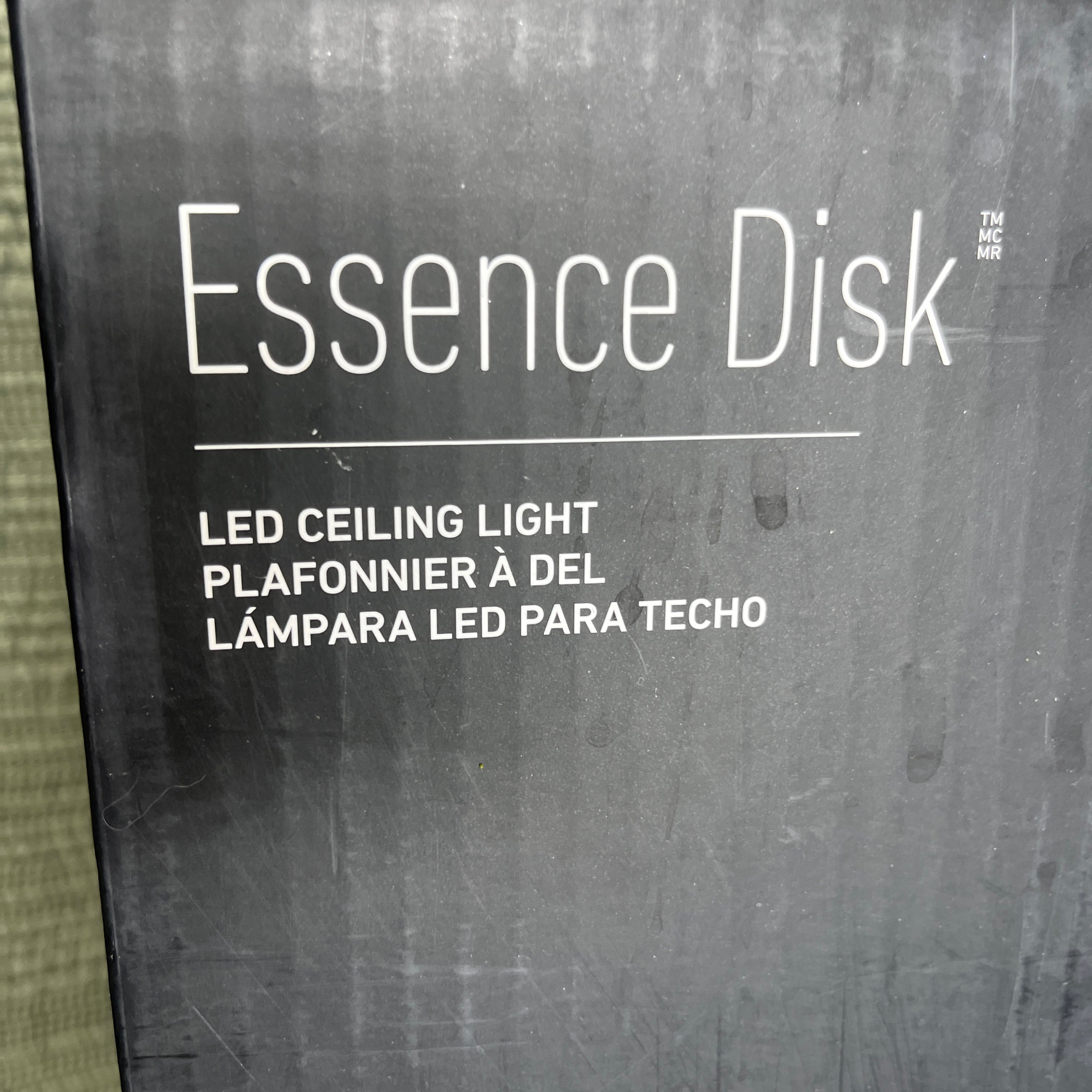 Artika Essence Disk 1-Light LED Silver Flush Mount Ceiling Fixture 13" Diameter x 2.1