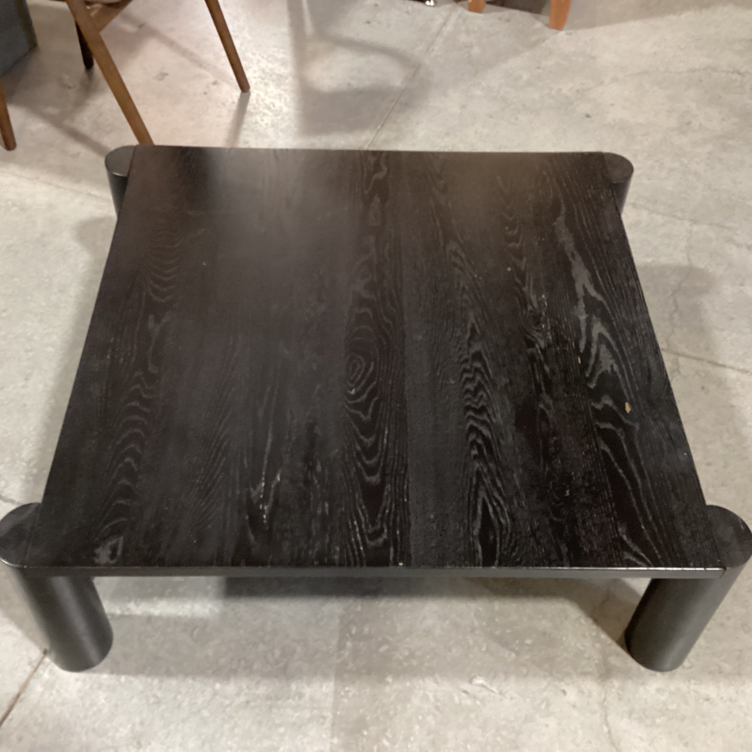 Moes Home Post Black Oak Coffee Table 40"x 36"x 13.5"
