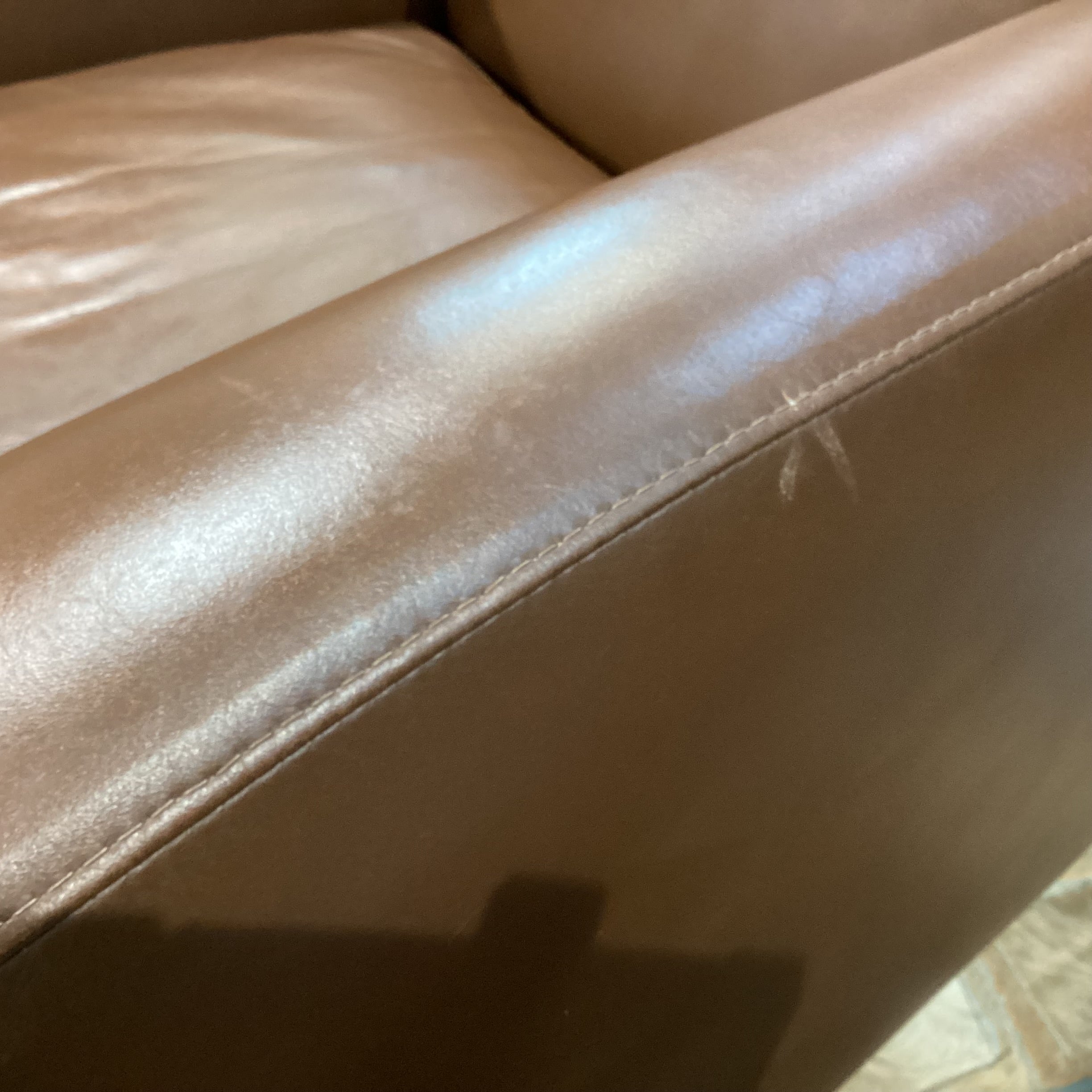 Room & Board Brown Leather Club Chair 31"x 33"x 30"
