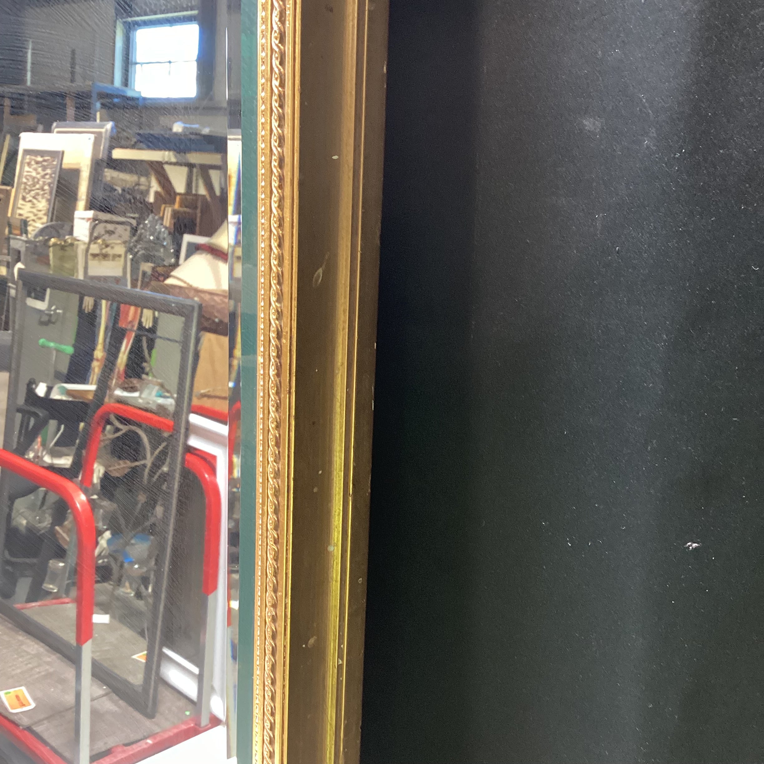 Vintage La Barge Gold Beveled Edge Wall Mirror 27.5" x 39.5"