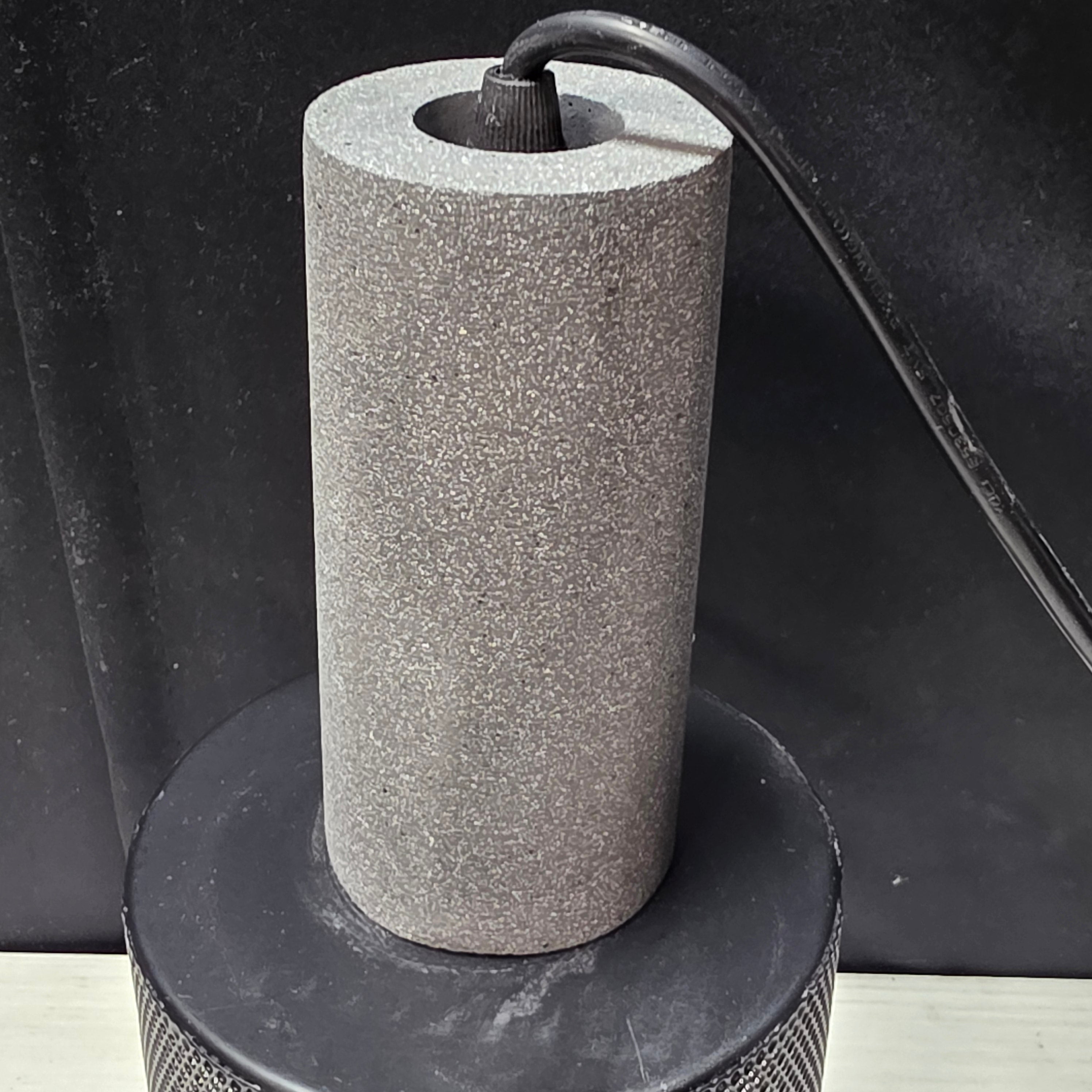 NEW Concrete Linear Caged Light Bulb Pendant 5"Dx11.25"