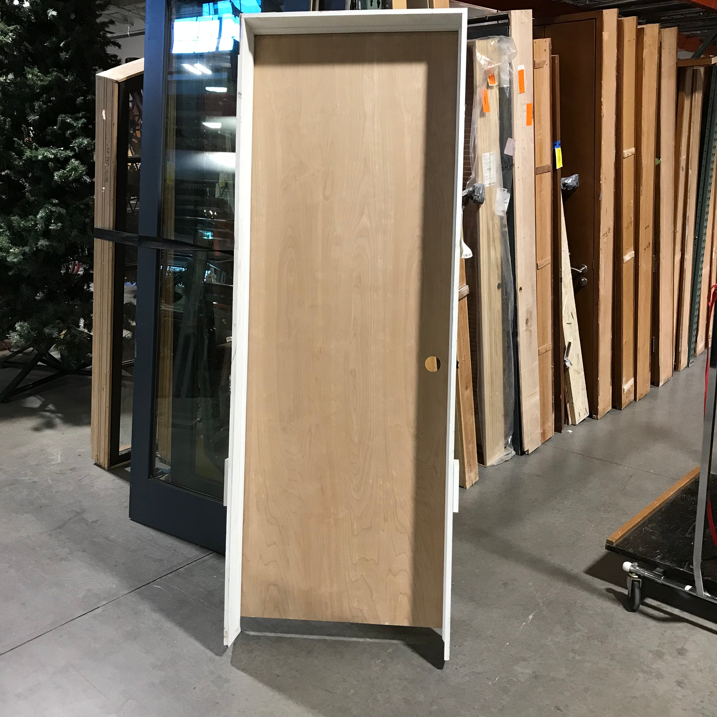 28"x 80" LH Birch Solid Interior Door with Jamb