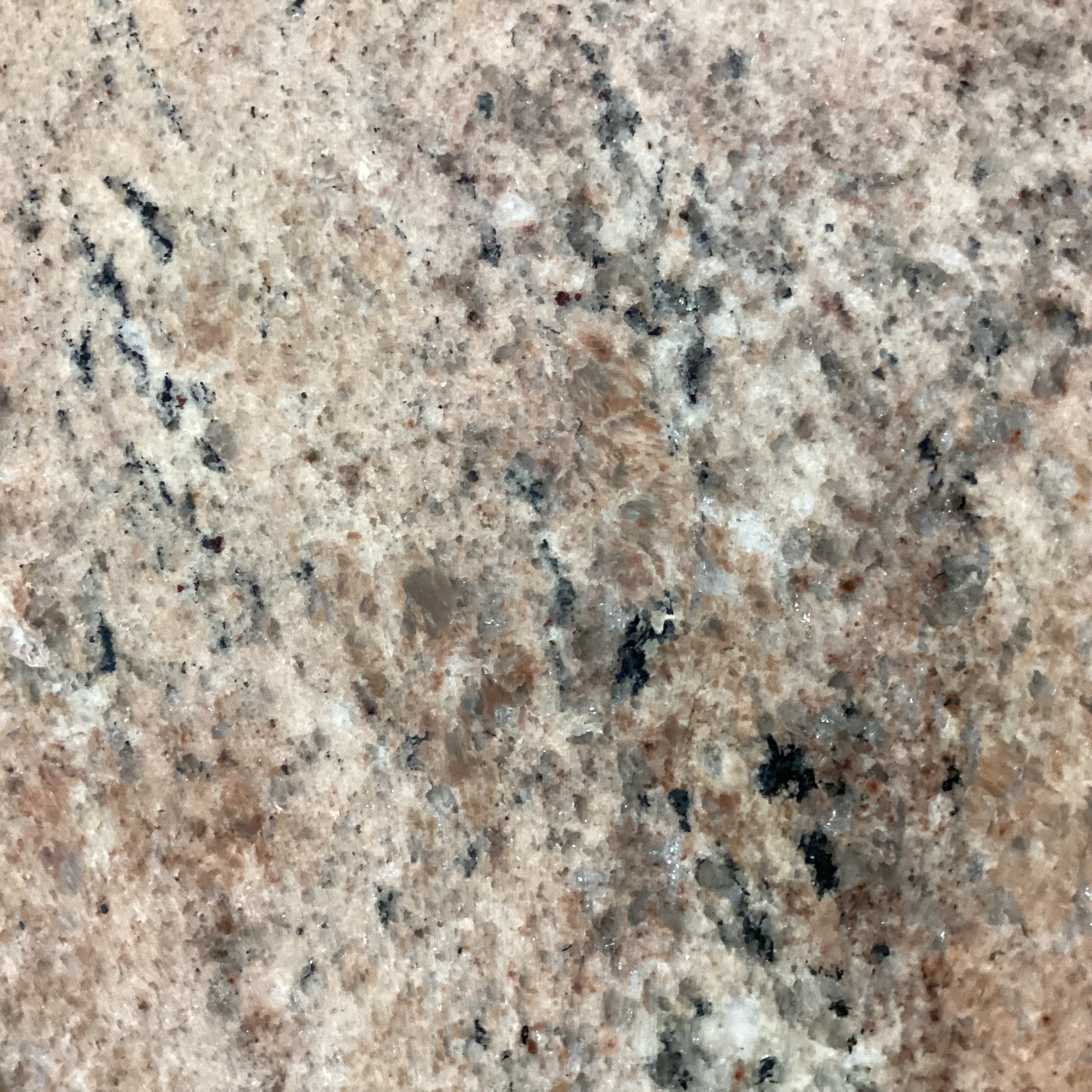 Peach Cream Black Stone Top with Steel Base Dining Table 72"x 36"x 30"