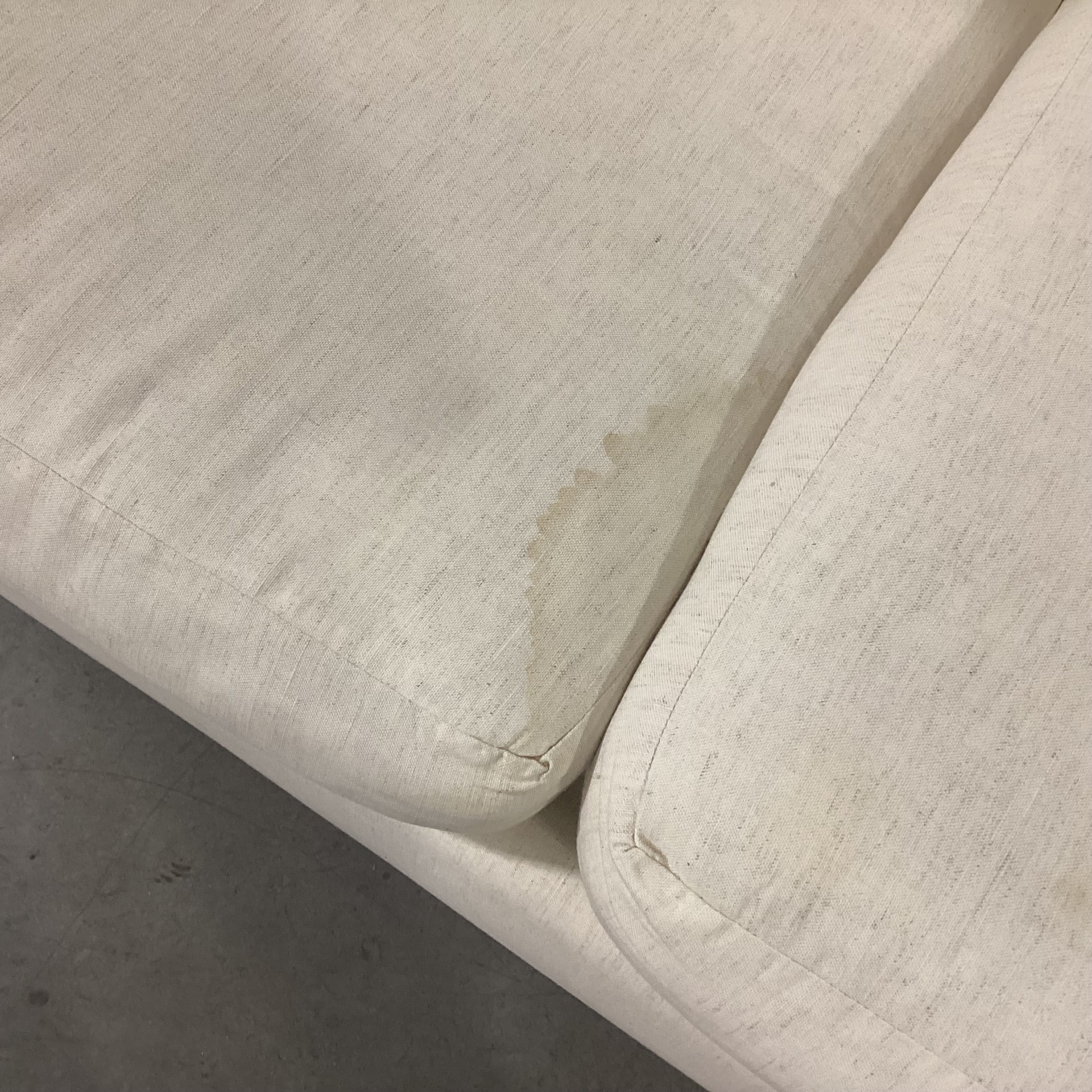 Pottery Barn Natural Slipcovered Shell Sofa 96"x 37"x 30"
