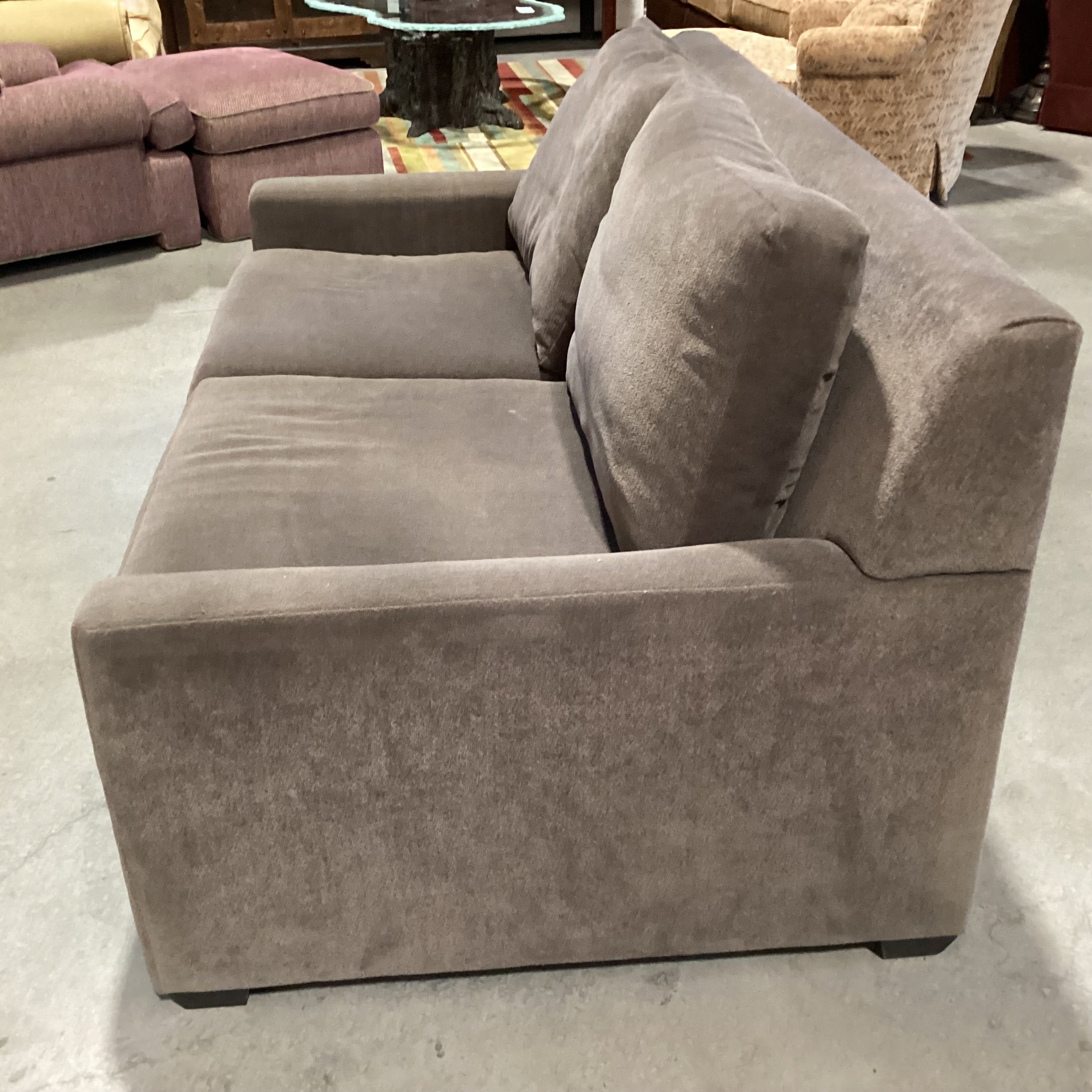 Taupe Brown Woven Full Sleeper Sofa 70"x 40"x 34"