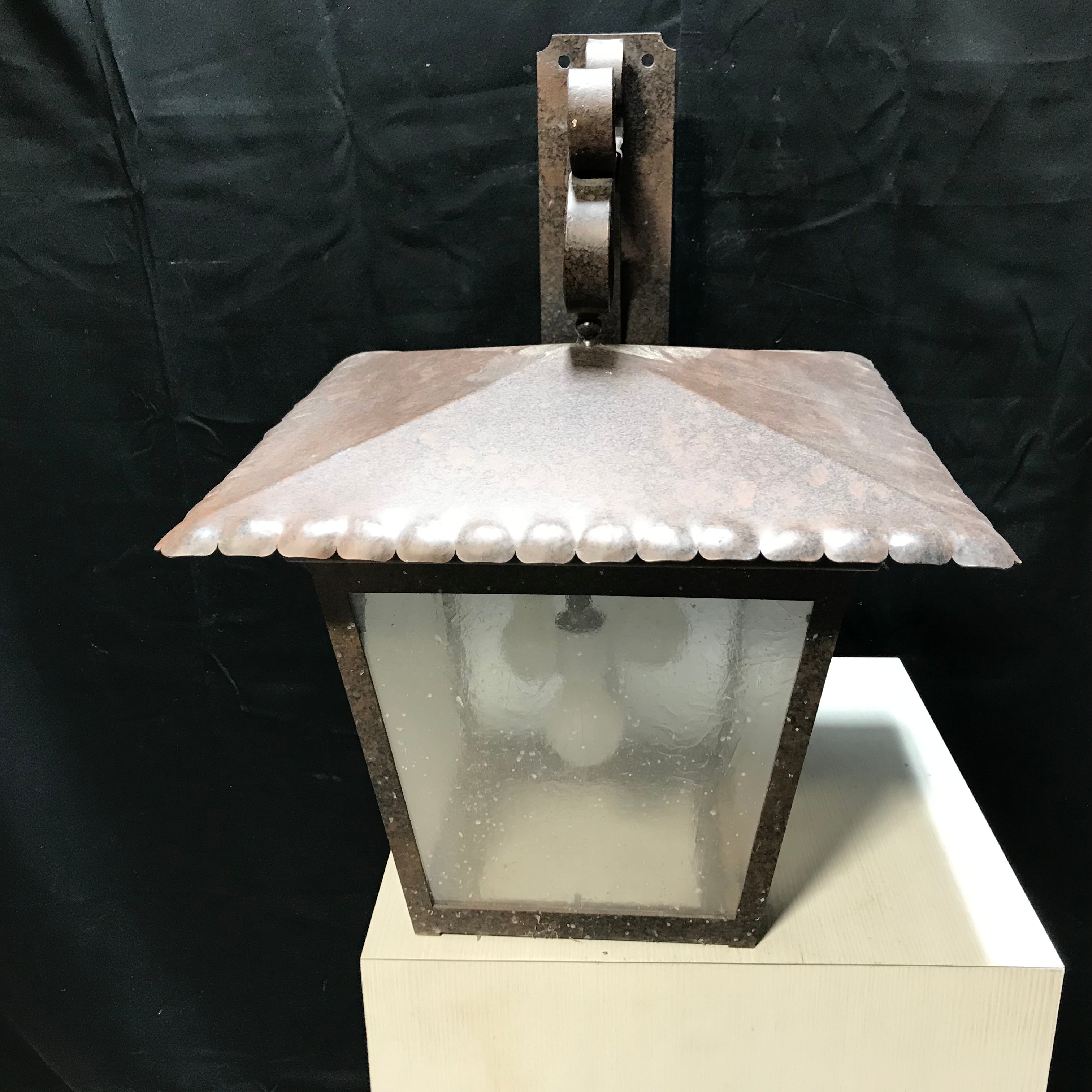 Vintage Style Brown Outdoor Wall Sconce 19"x 19"x 26"