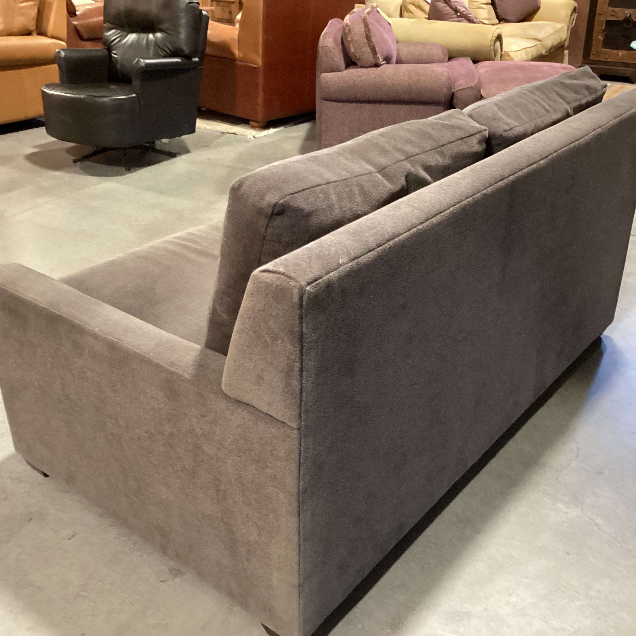 Taupe Brown Woven Full Sleeper Sofa 70"x 40"x 34"