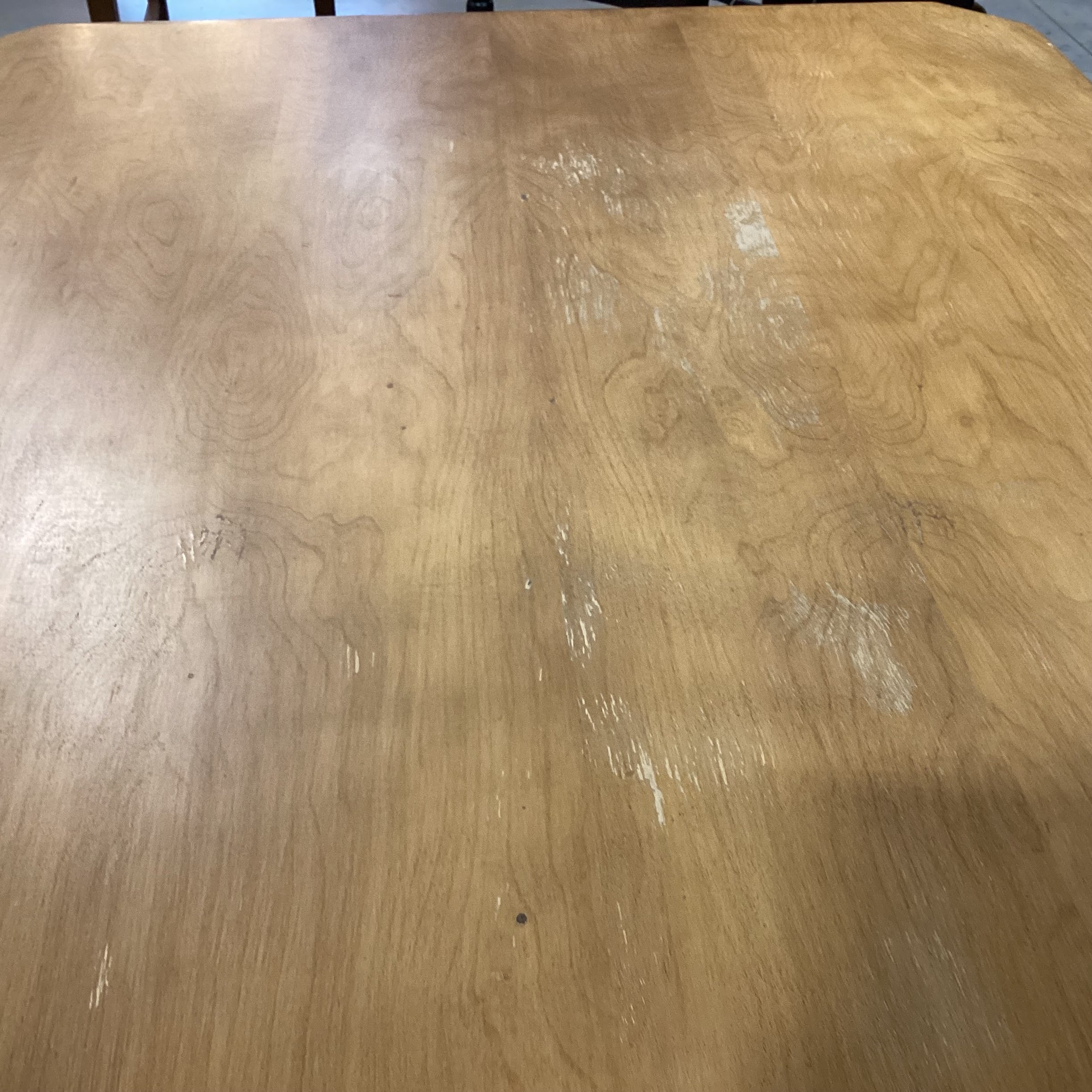 Country Distressed Black & Natural with Trestle Table & 6 Chairs Dining Set 72"x 42"x 31"