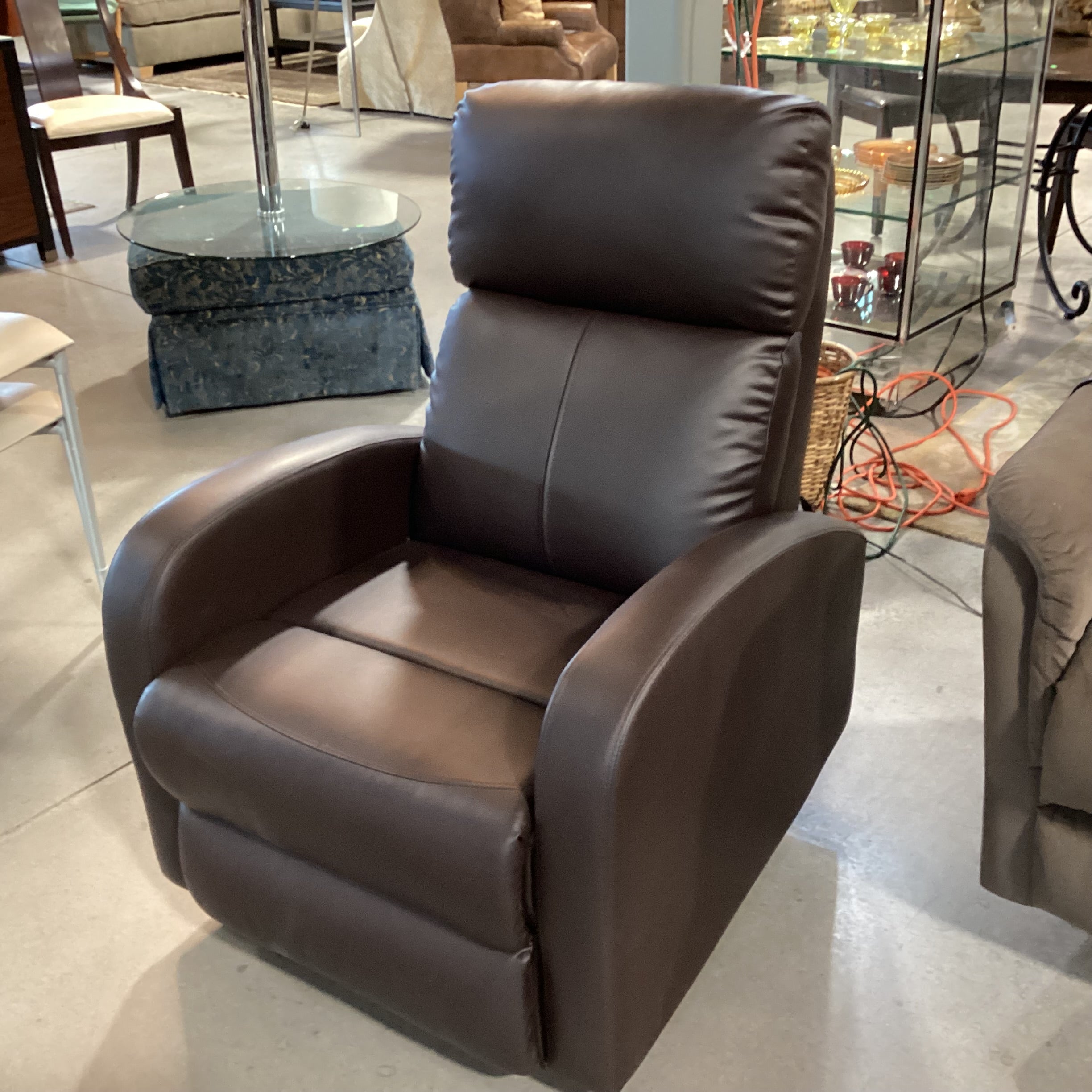 Faux Leather Manual Recliner Chair 29"x 34" to 50"x 41"