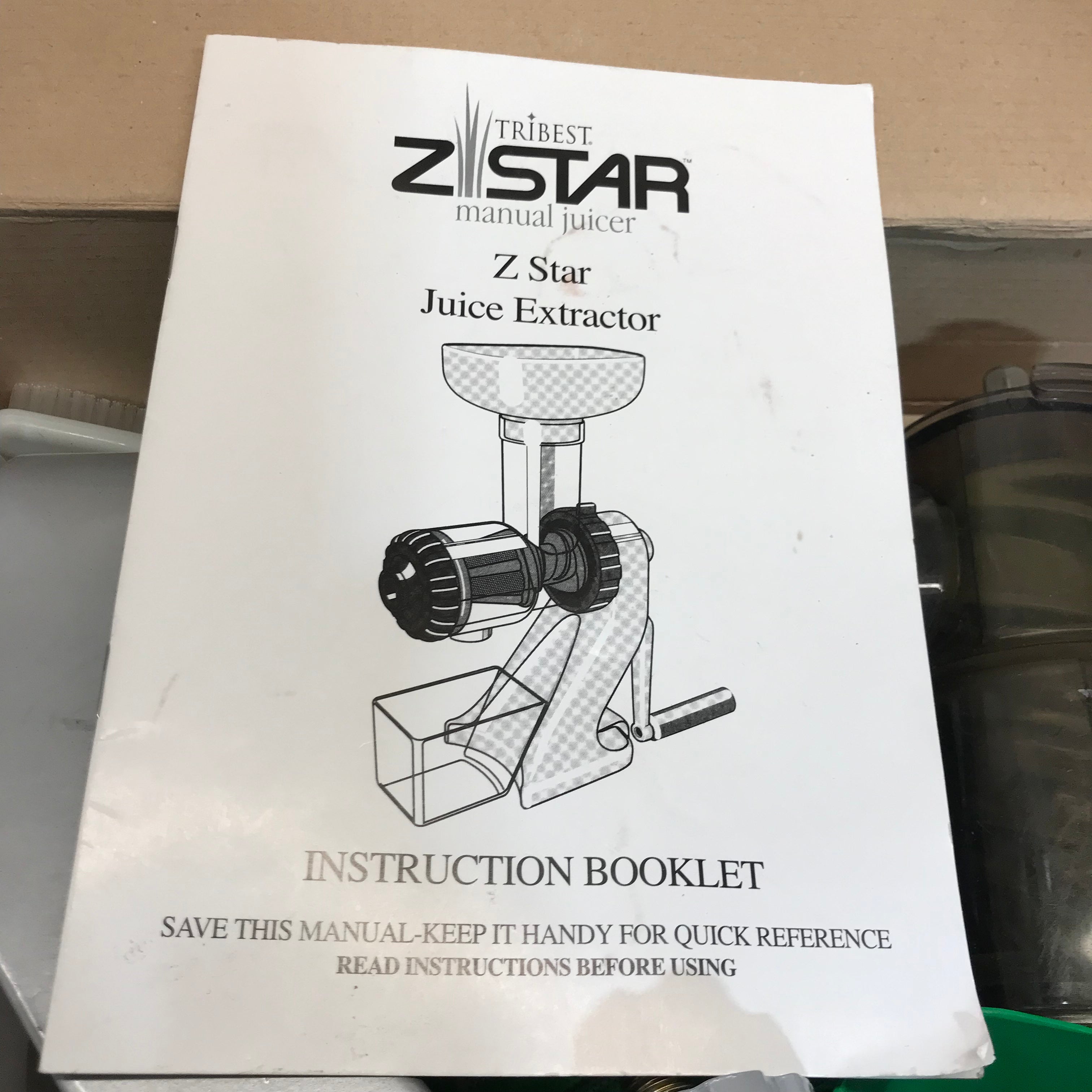 Tribest Zstar Manual Juicer