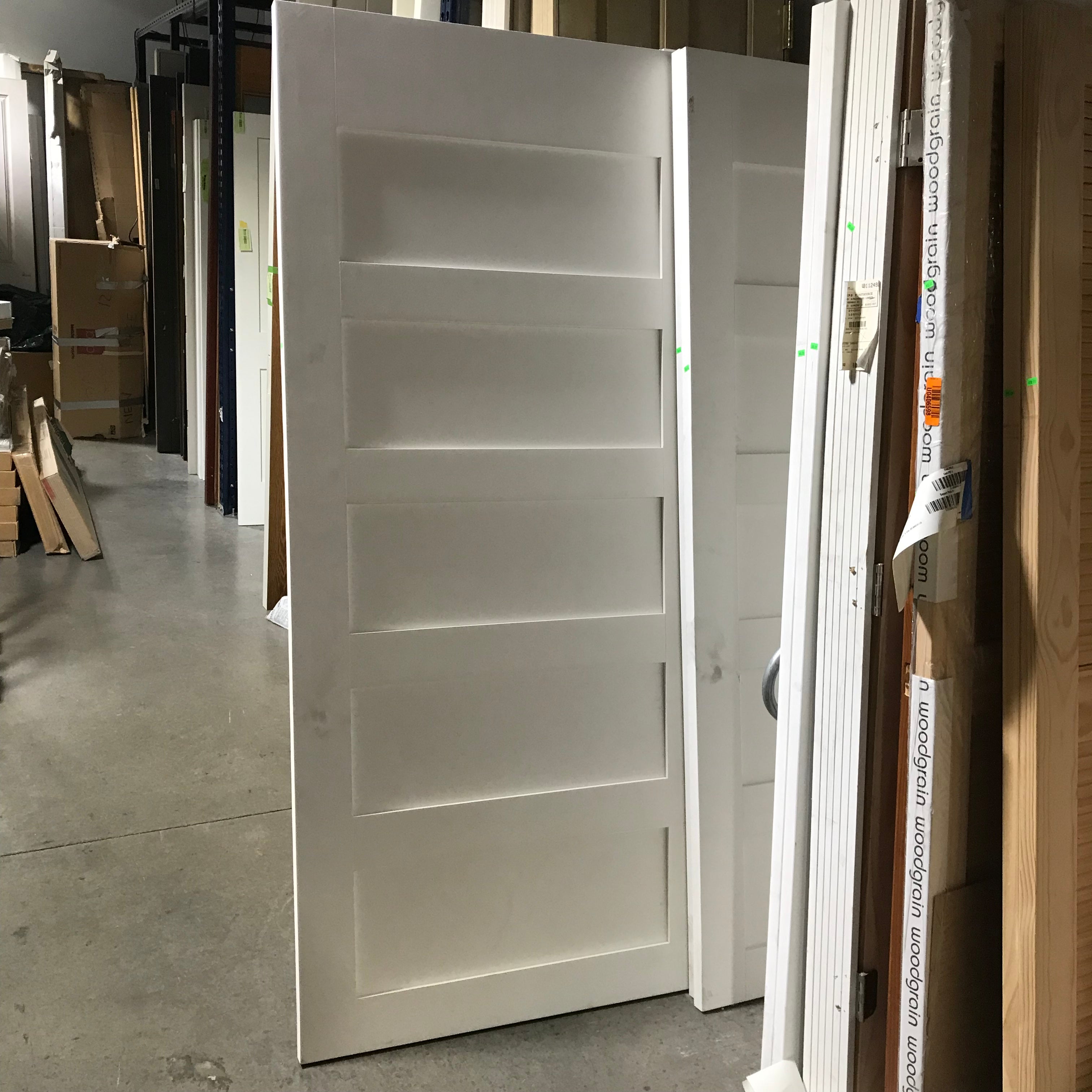 36"x 80"x 1.25" Primed 5 Panel Shaker Interior Door
