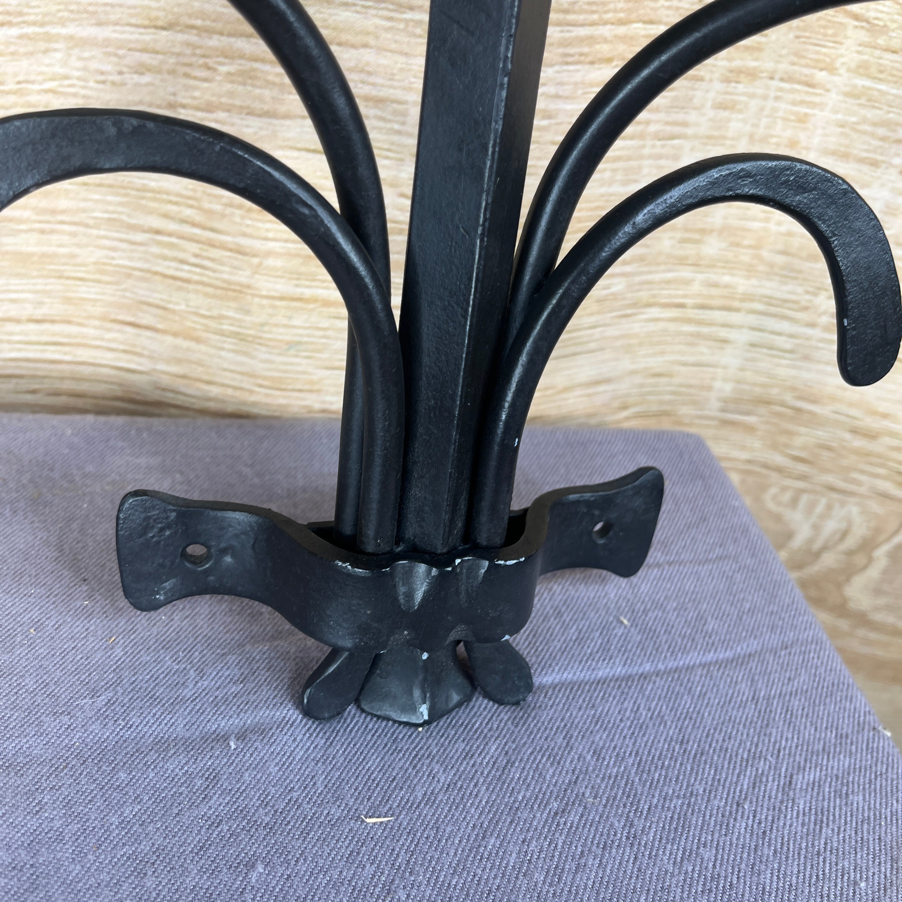 Wrought Iron 2-Light Candelabra Wall Sconce 16"x 24"x 4.5"