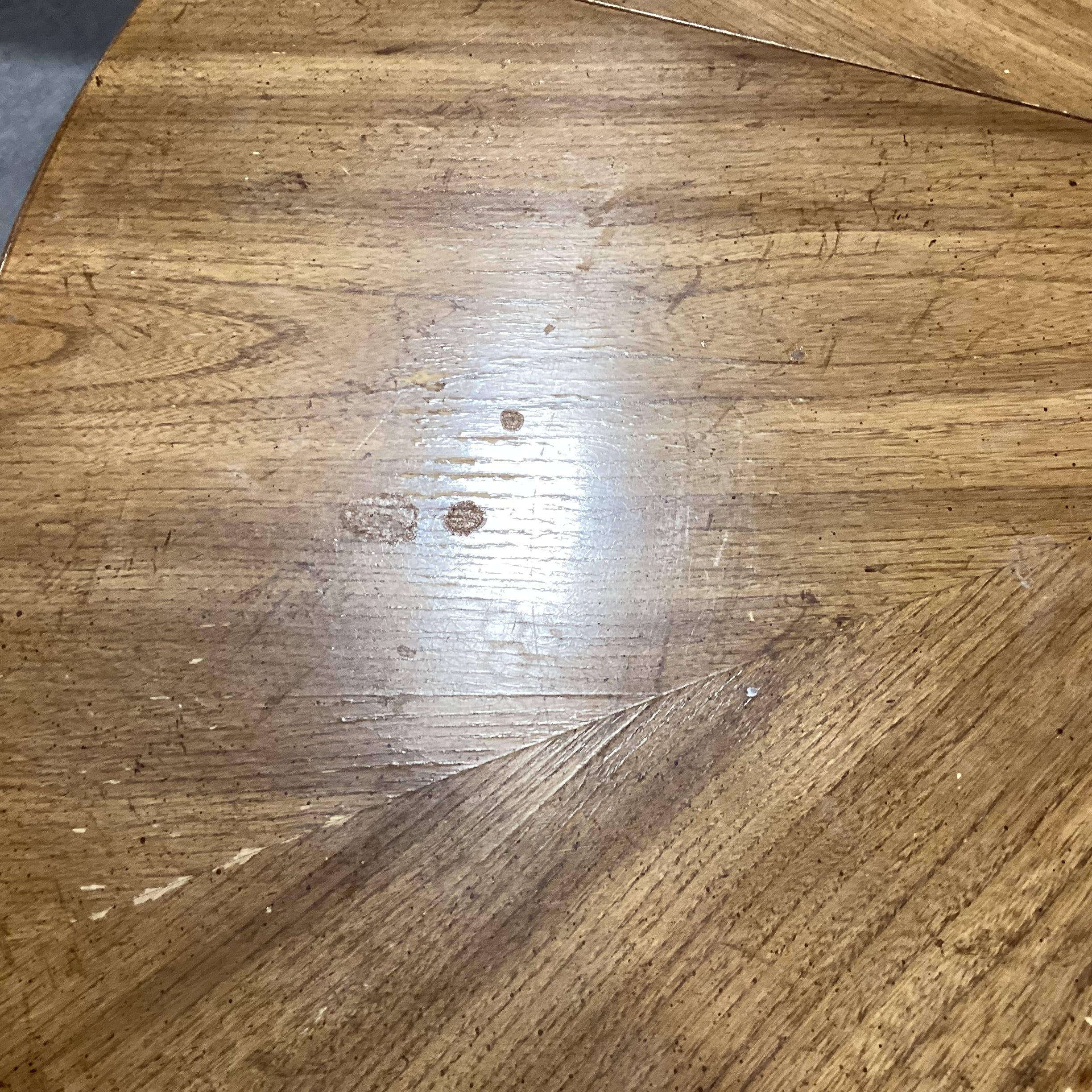 Round Wood & Veneer with Woven Edge Detail Dining Table 48" Diameter x 30"