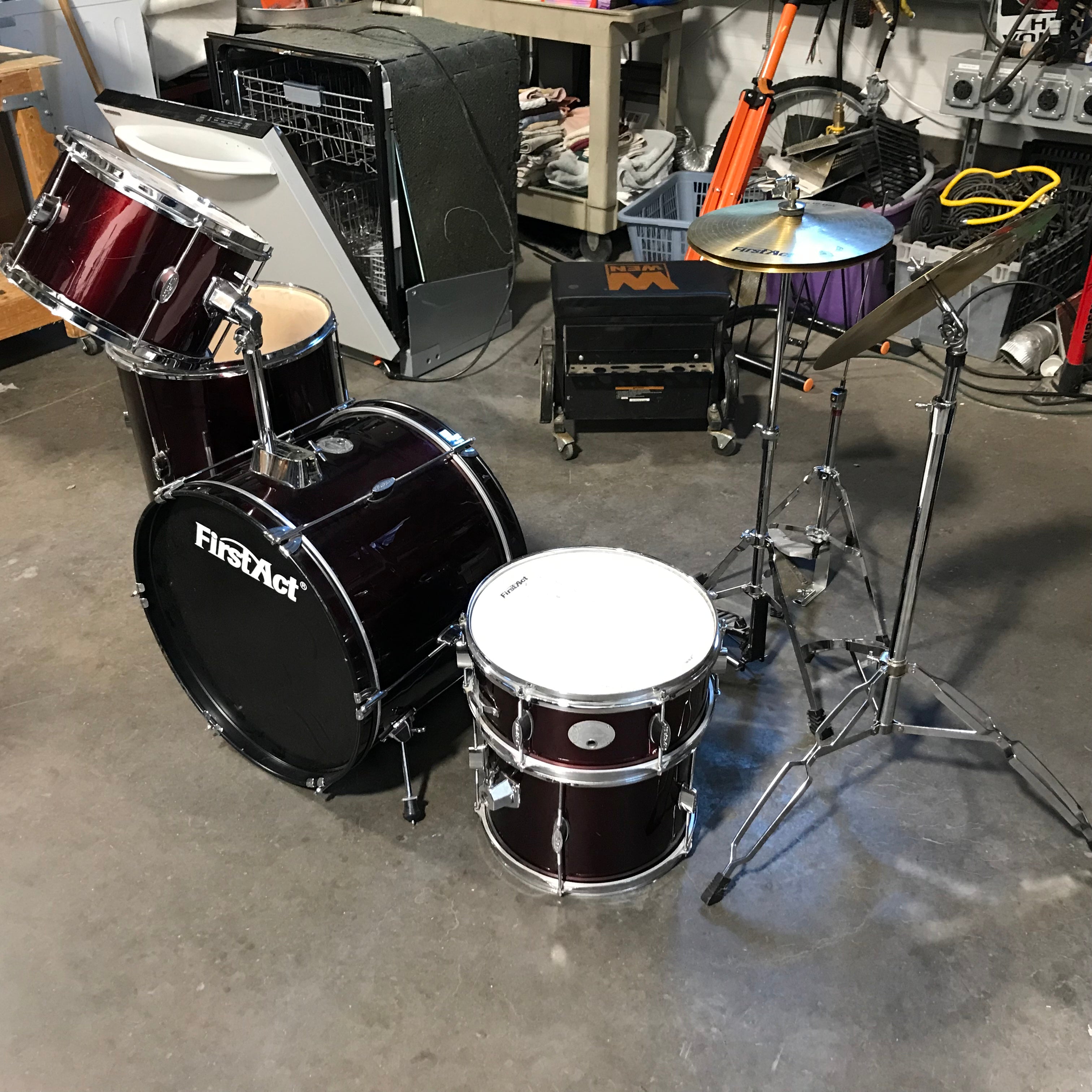 First Act Drum Set (Missing Some Parts)