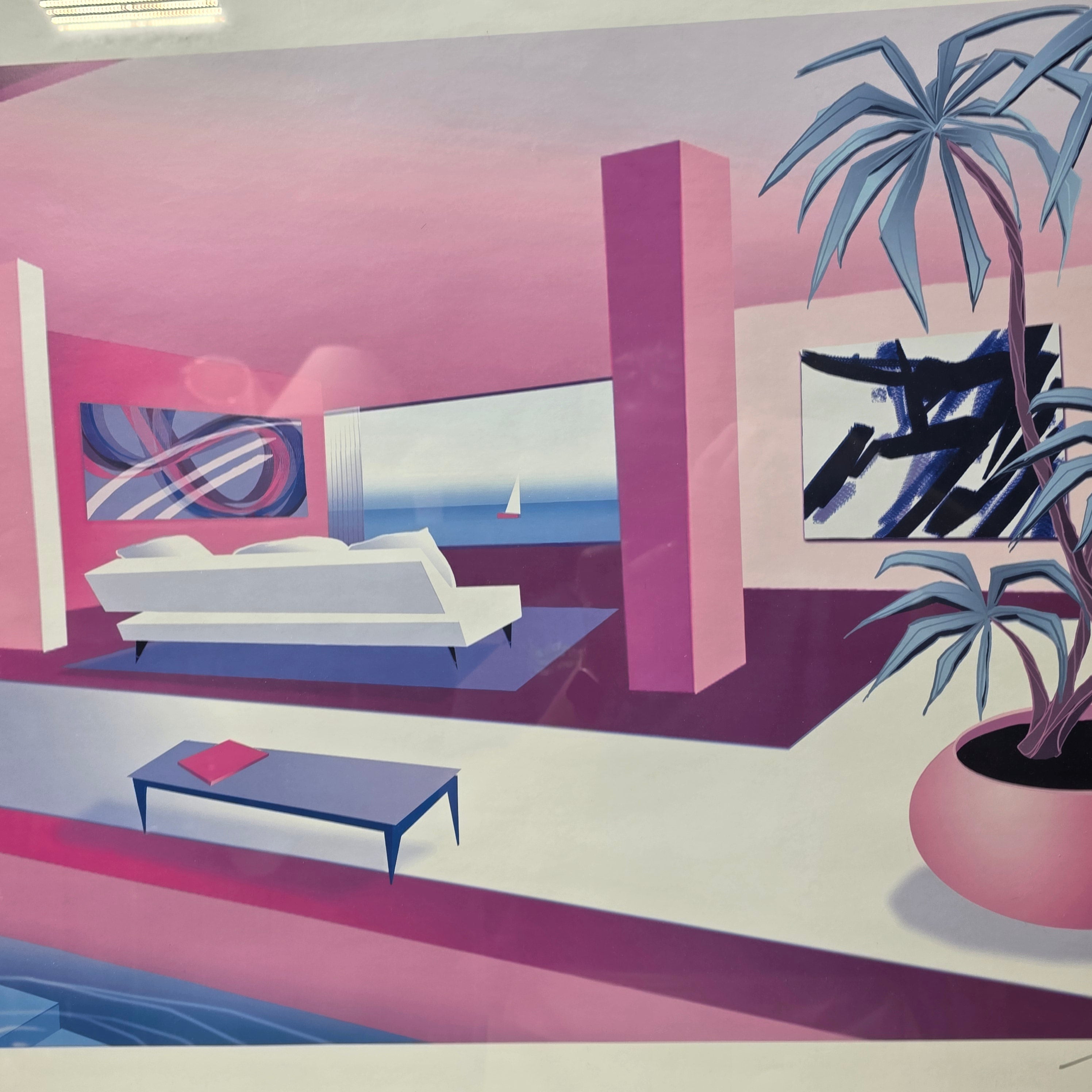 Michael Muffins "A Room with a View" Signed and Numbered 46/500 33.5"x37.5"