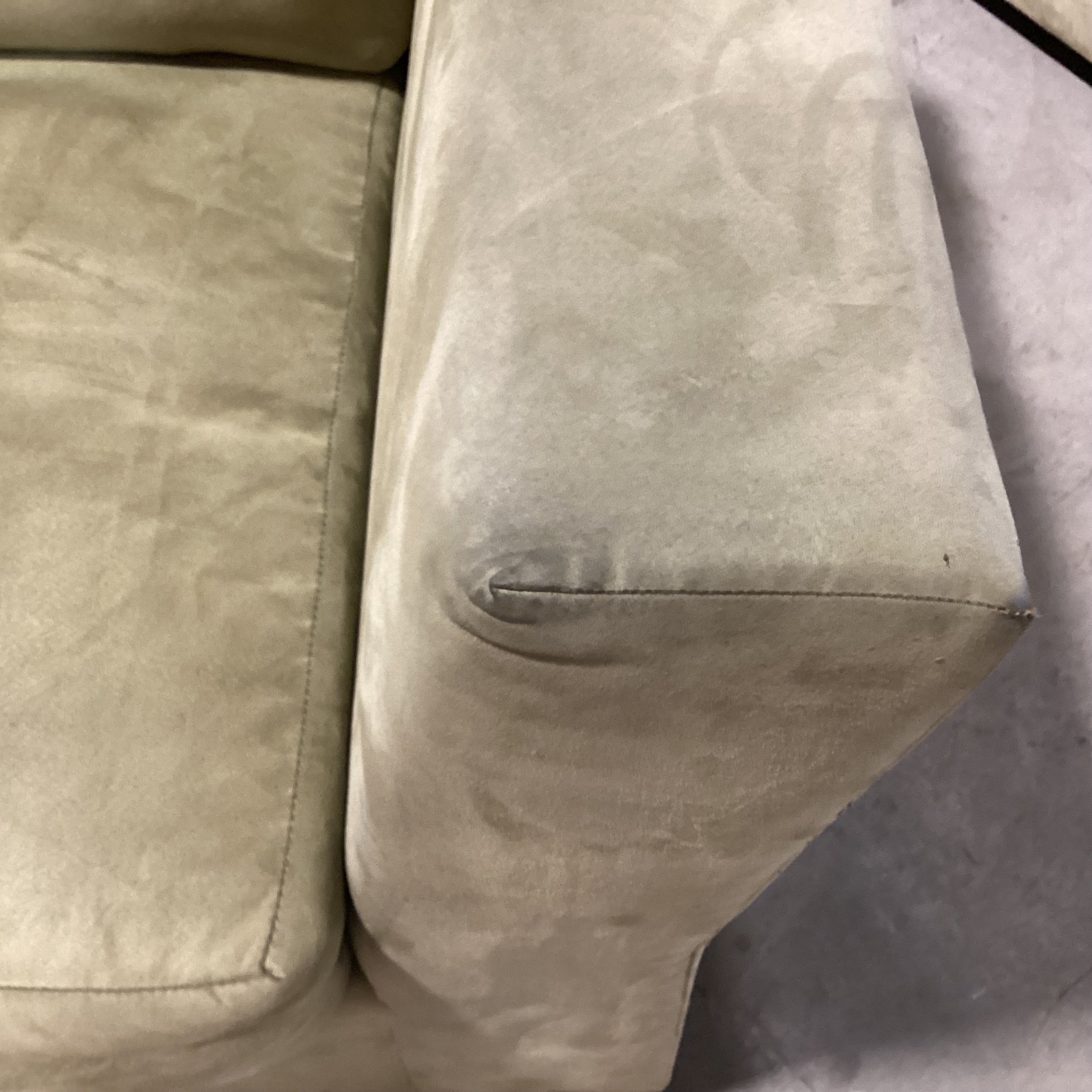 Light Sage Ultra Suede Oversized Chair 46"x 37"x 27"