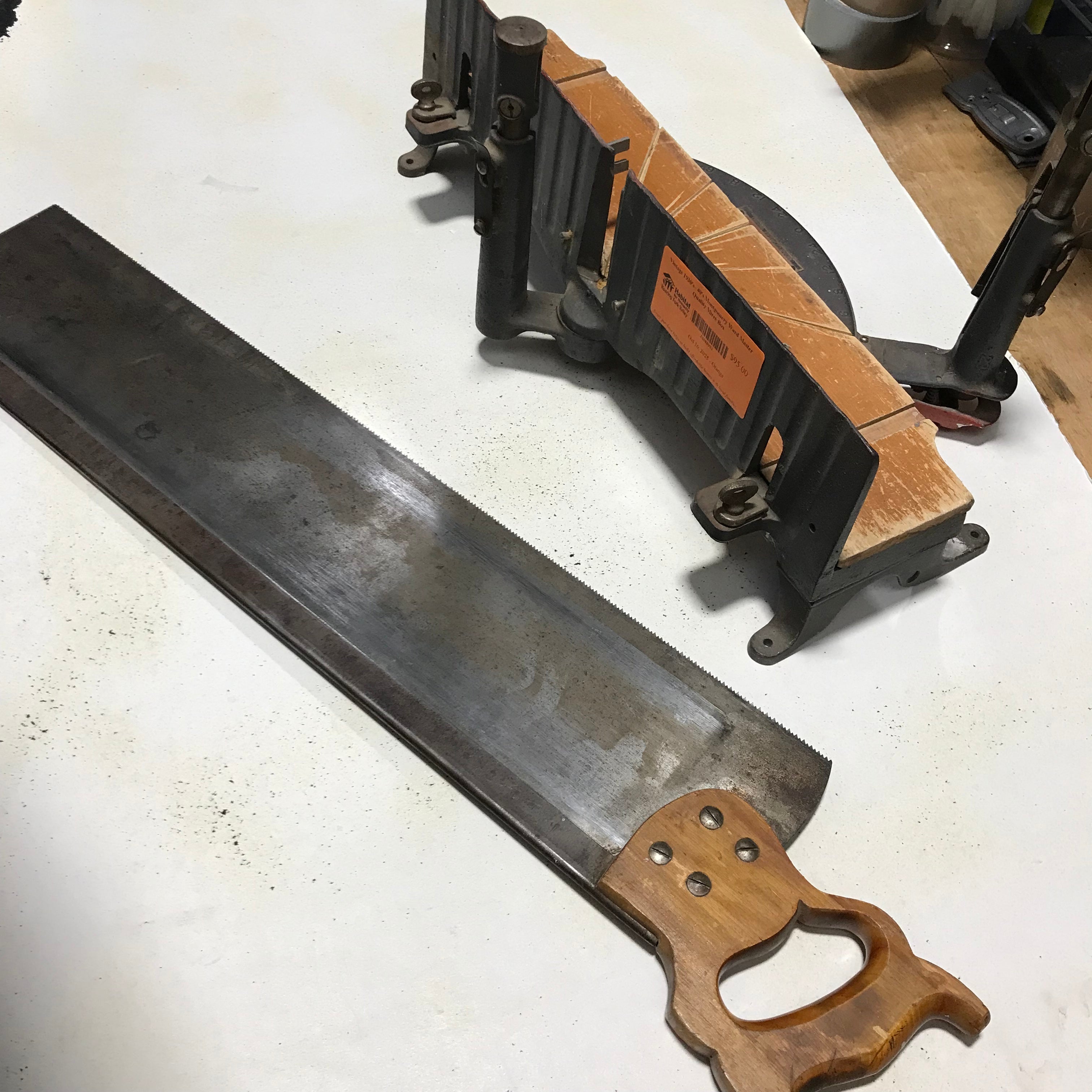 Vintage 1930's- 40's Montgomery Ward Master Quality Mitre Box