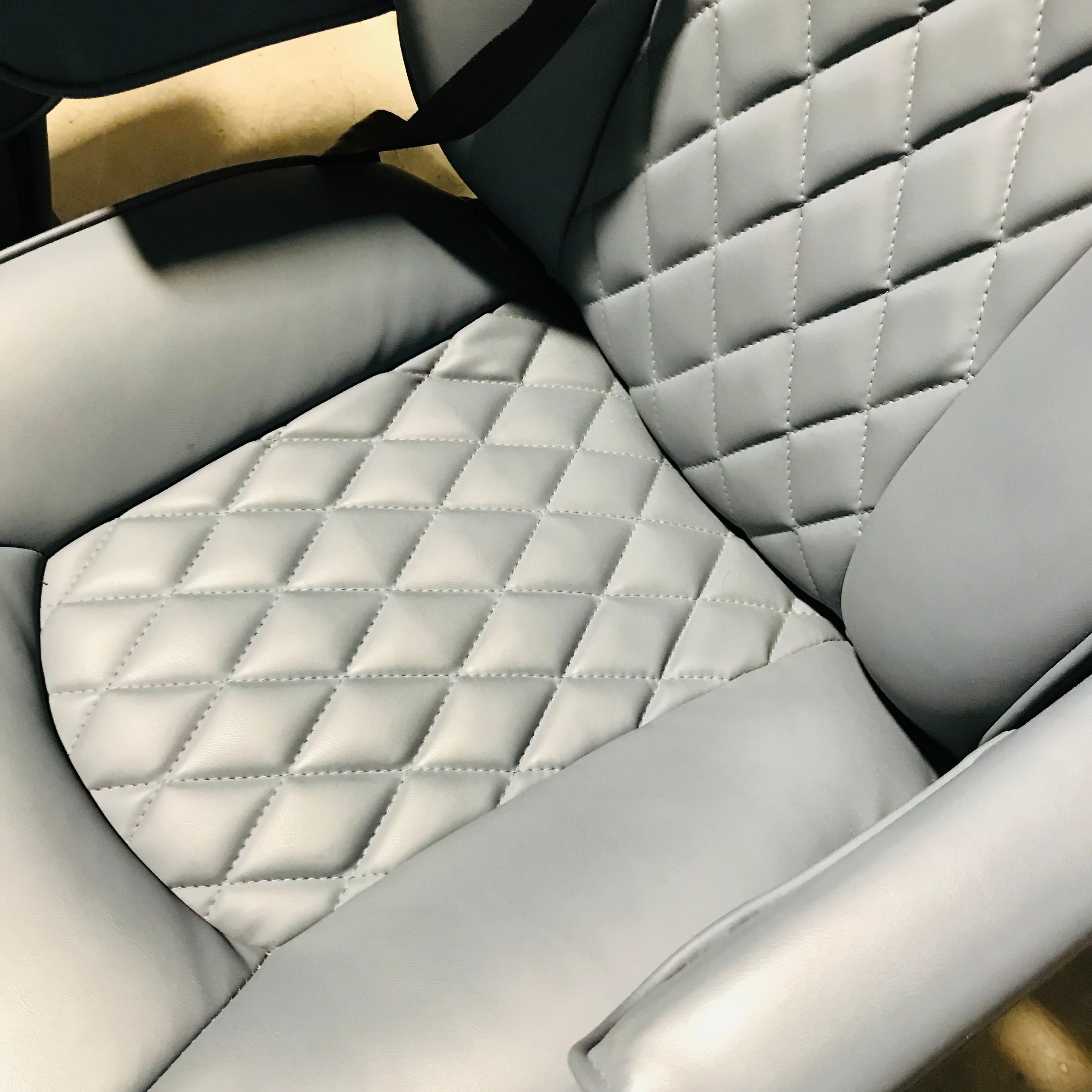 Blue Leather Mercedes Sprinter Captain Chair