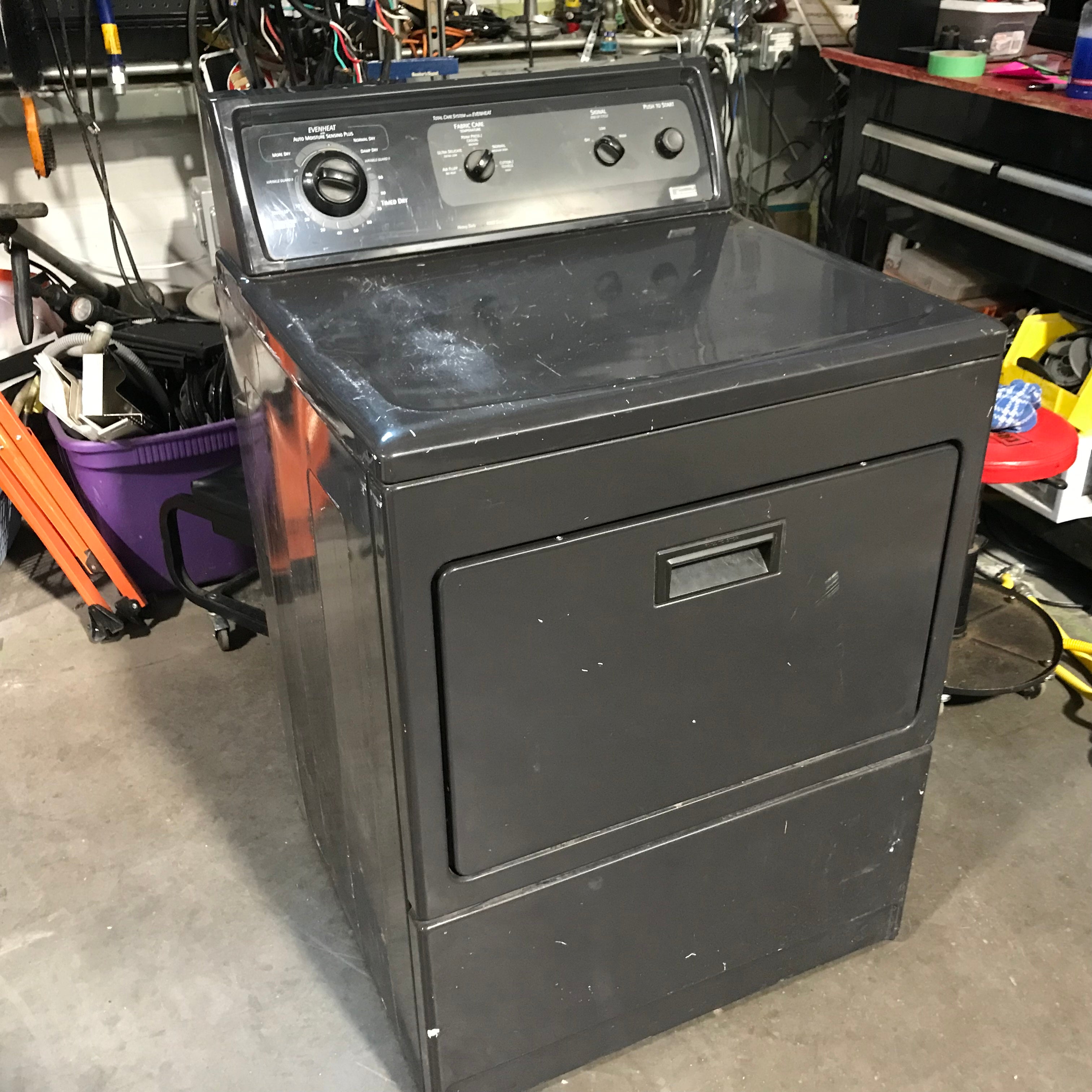 Kenmore Elite Grey Front Load Gas Dryer 27"x 29"x 43"