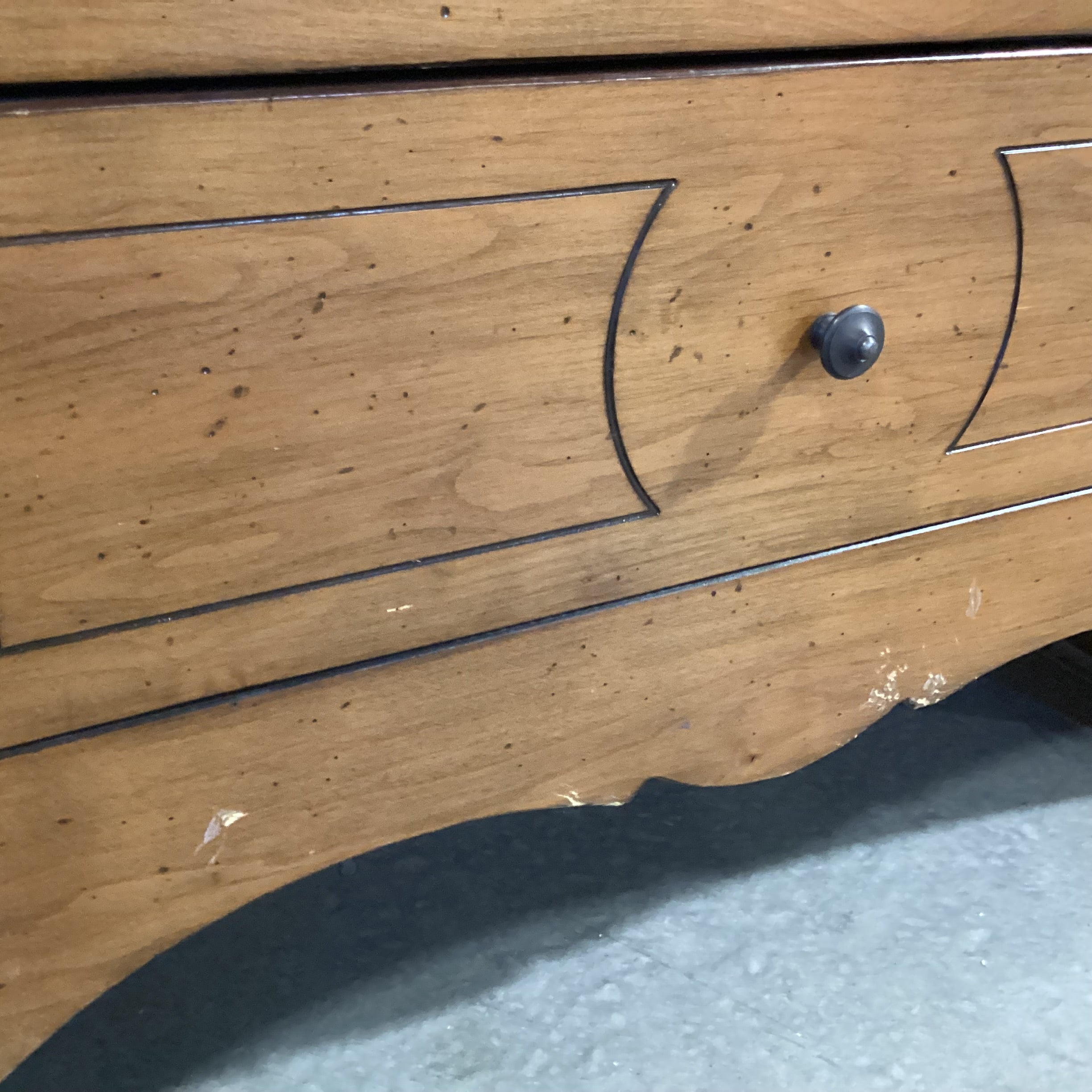 Finished Wood 2 Drawer Chest 36"x 18"x 30"