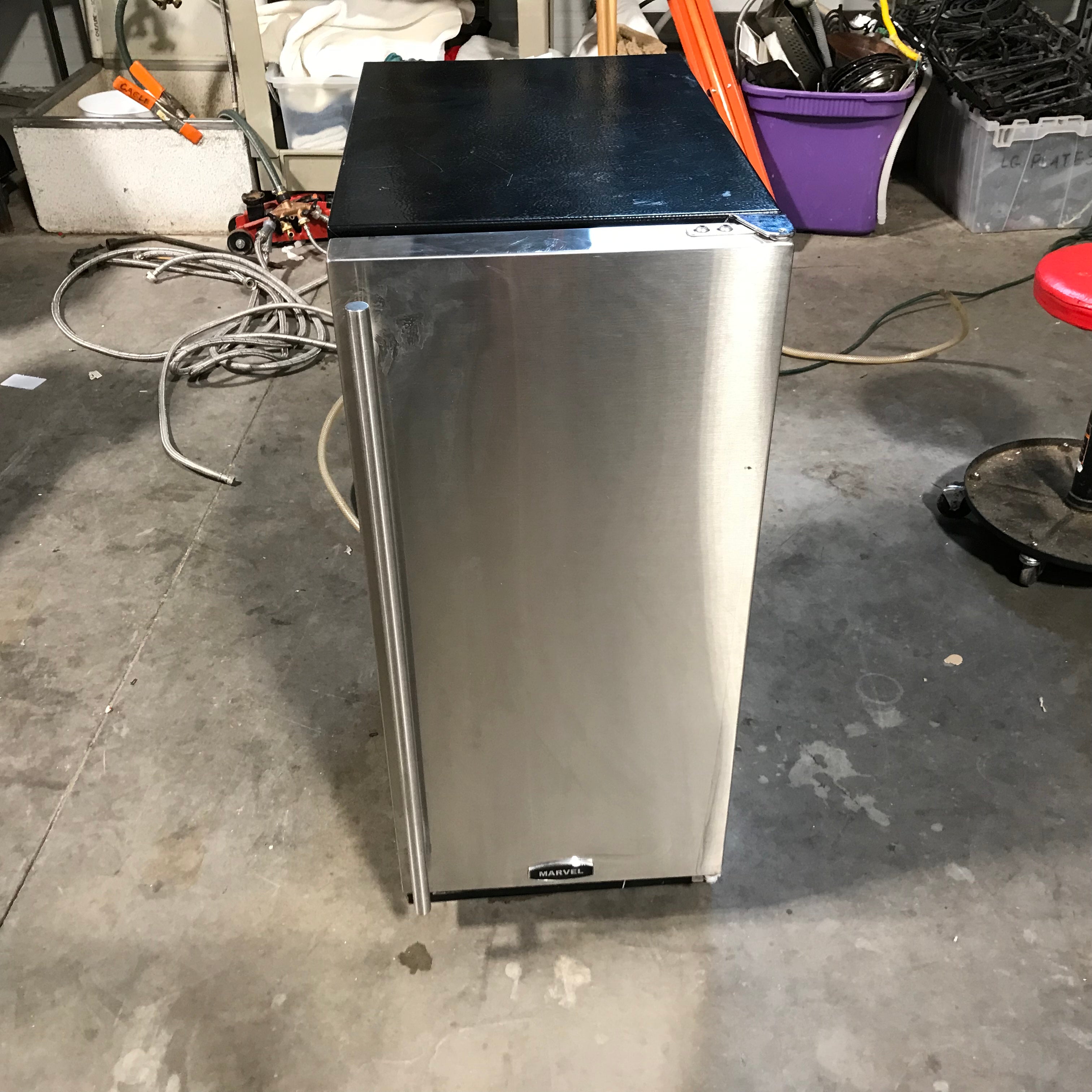 Marvel Stainless Steel Under-The -Counter Ice Machine 15"x 24"x 34"