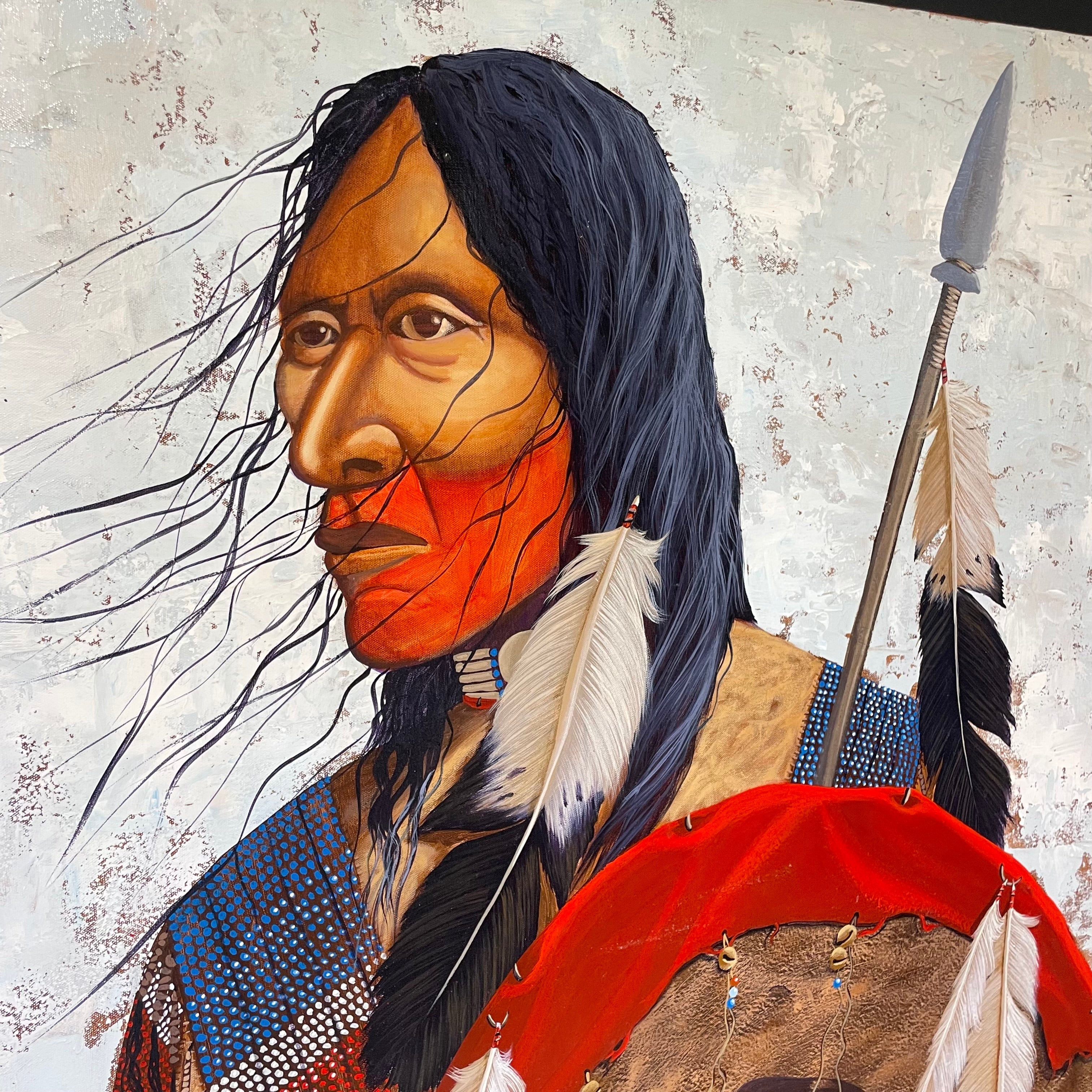 Gary Emrich Signed/Dated "Integrity" Original Painting 48" x 36"