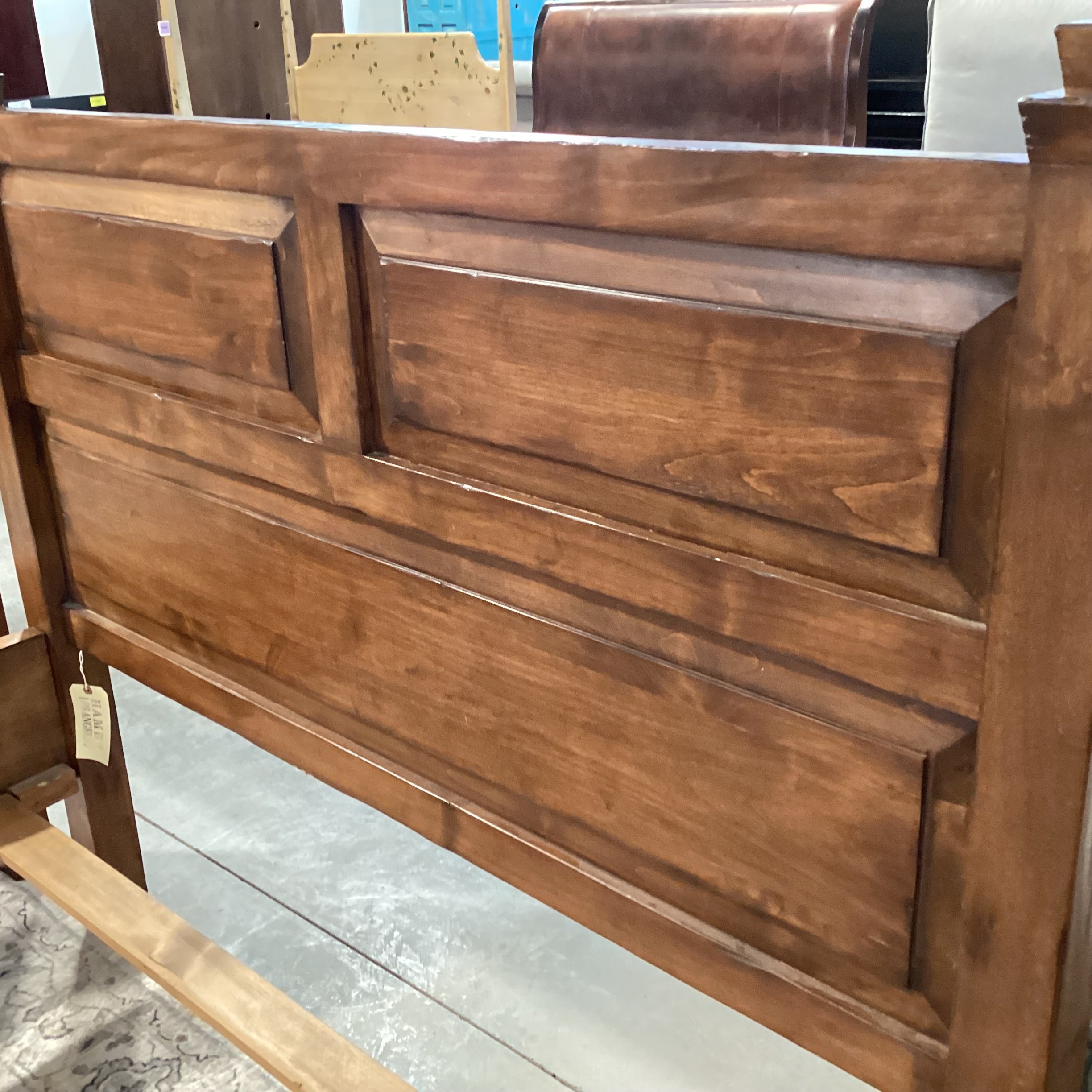 FULL Hamby Hampton Country Hand Crafted Solid Wood Bed Set 58.5"x 81"x 51"