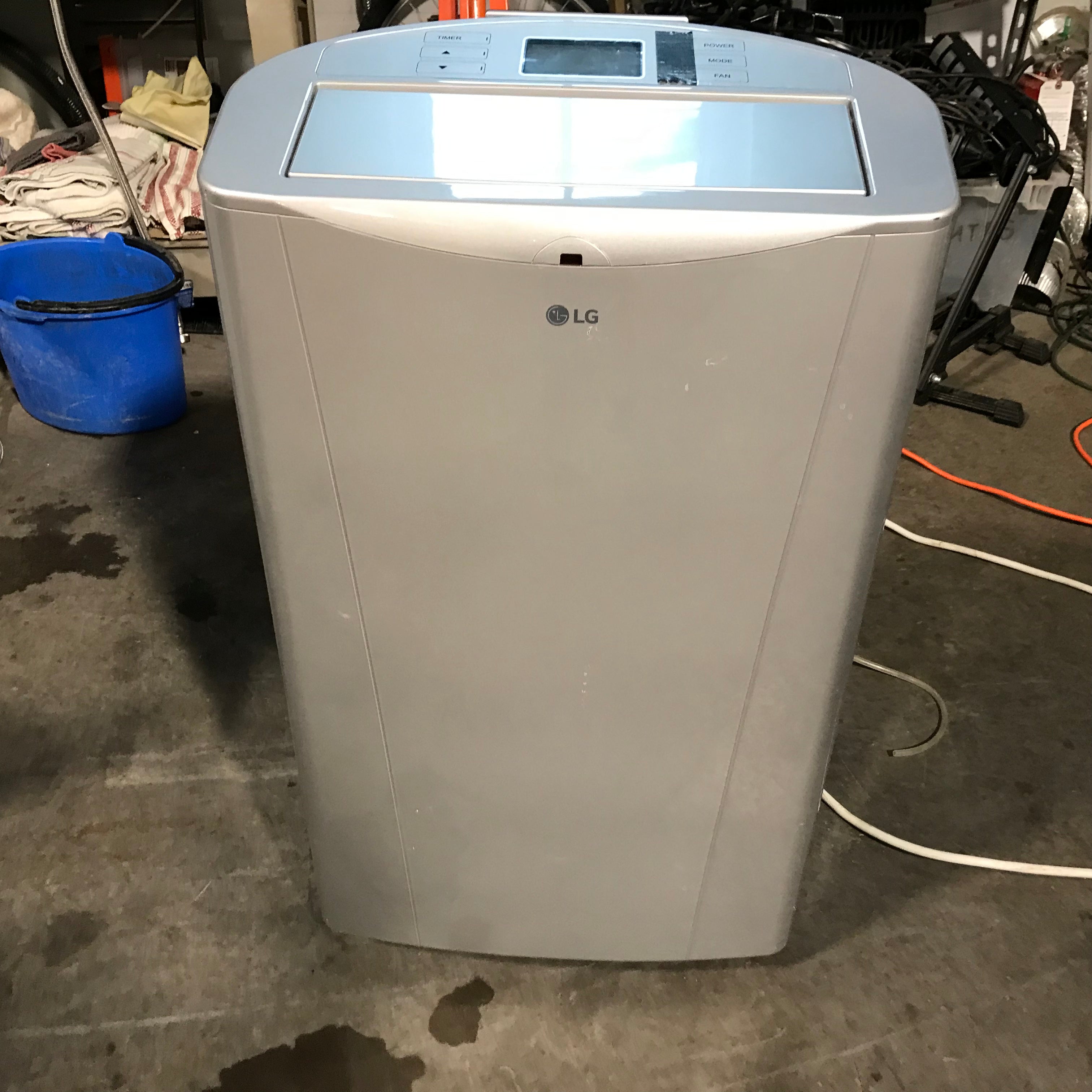 LG Grey Portable Air Conditioner 19"x 13"x 34"