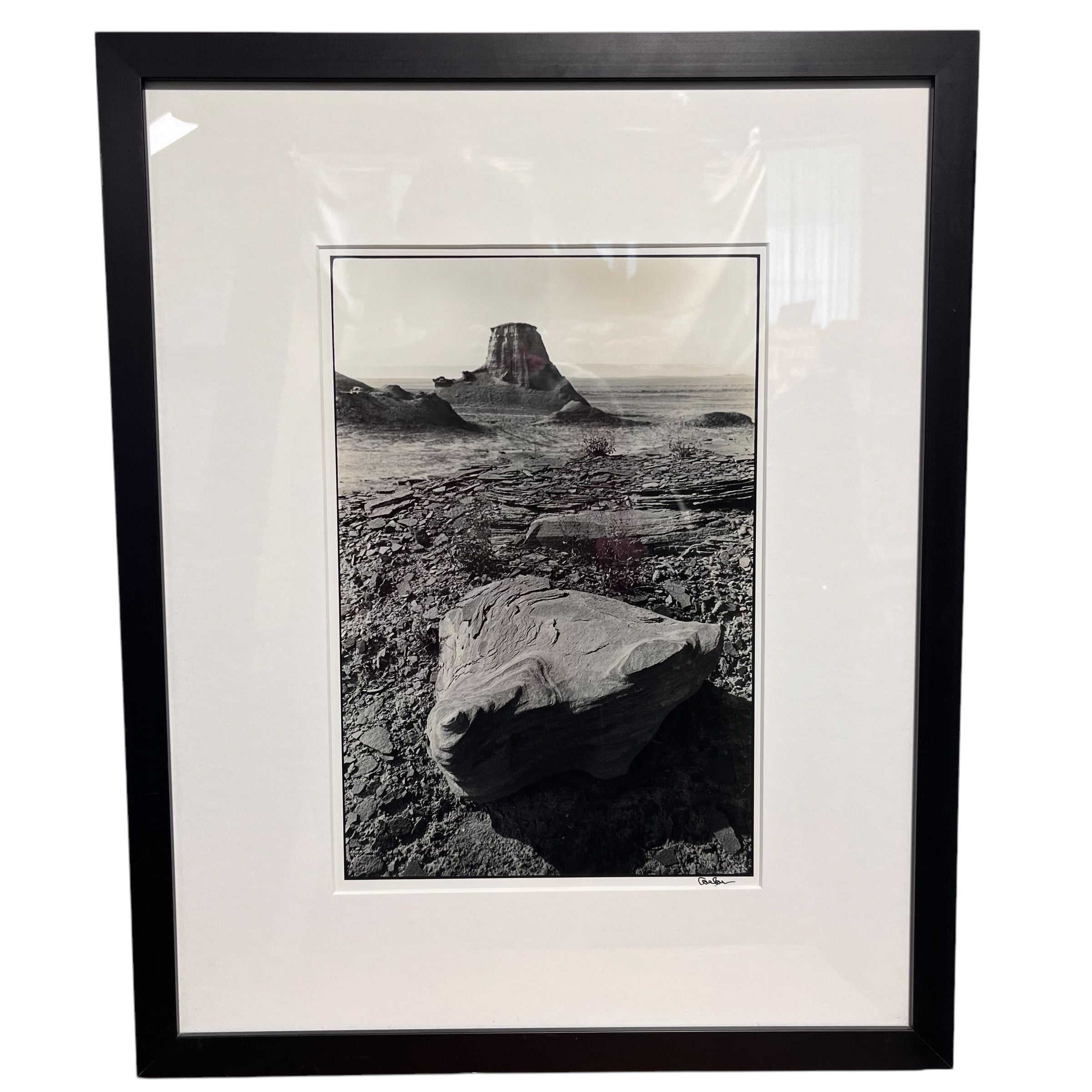 Carlan Tapp "Weapearhat Butte" Signed Photograph Print Wall Decor; 17.25"x 21.5"